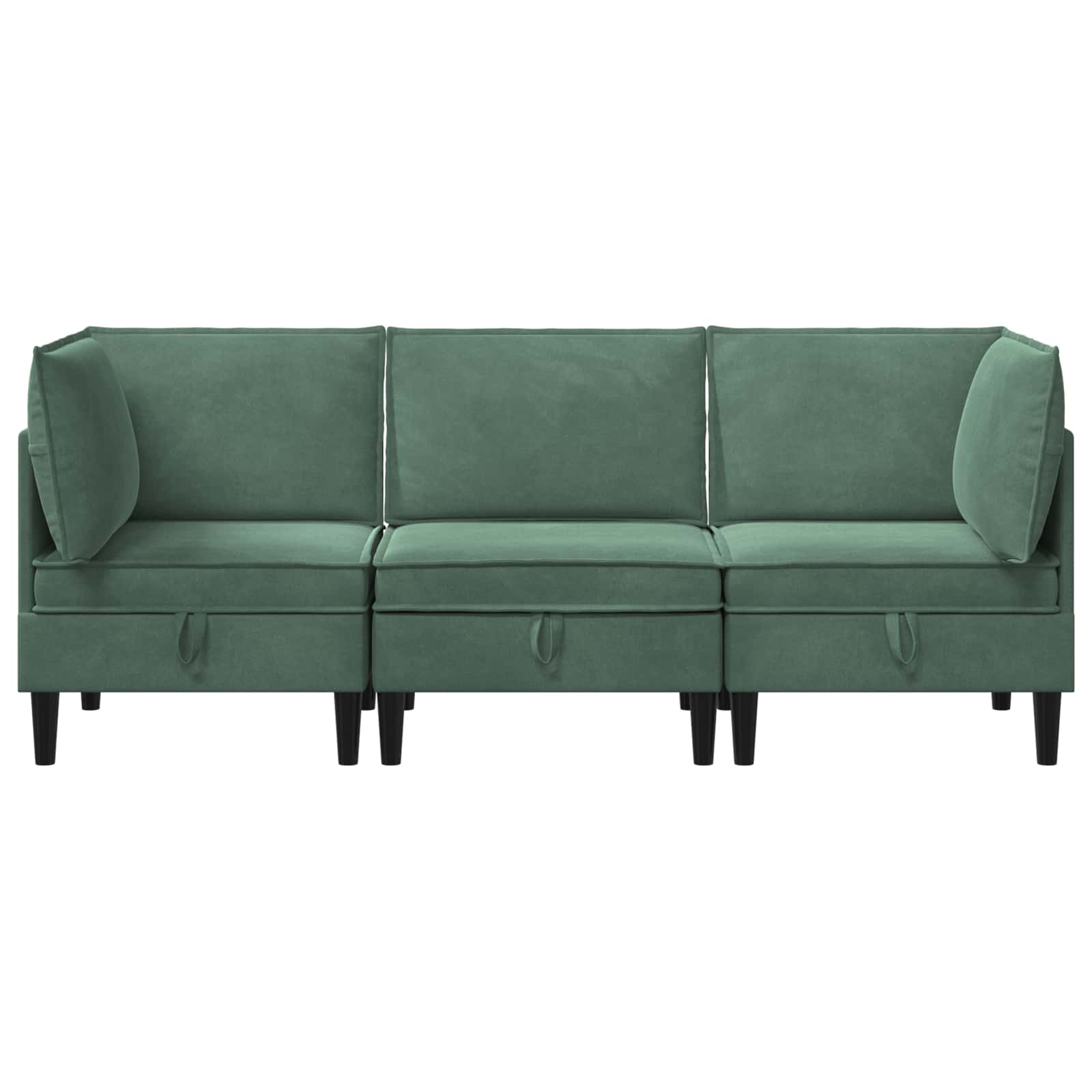 Woonkamer Meubelset met kussen 3 pcs Zeegroen Fluweel is nu te koop bij PeponiXL, paradijselijk wonen!
