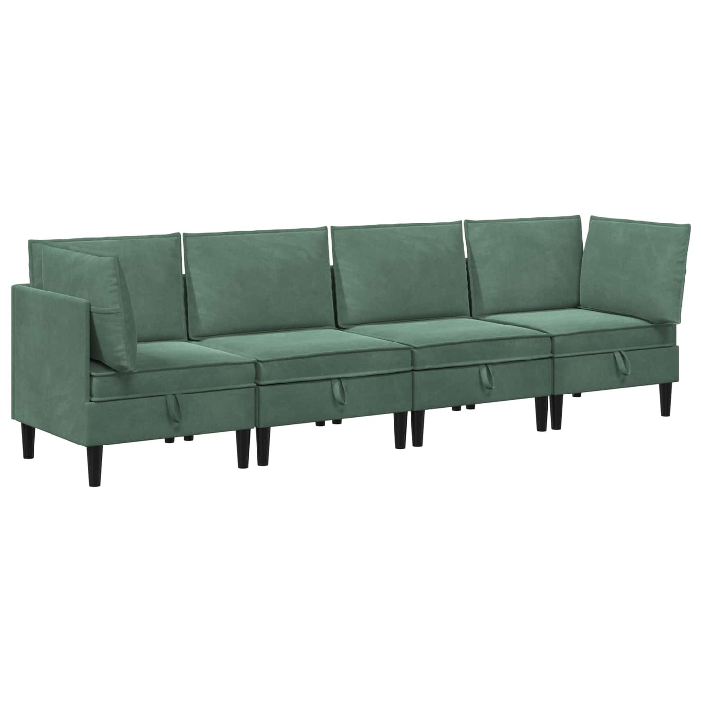 Woonkamer Meubelset met kussen 4 pcs Zeegroen Fluweel is nu te koop bij PeponiXL, paradijselijk wonen!
