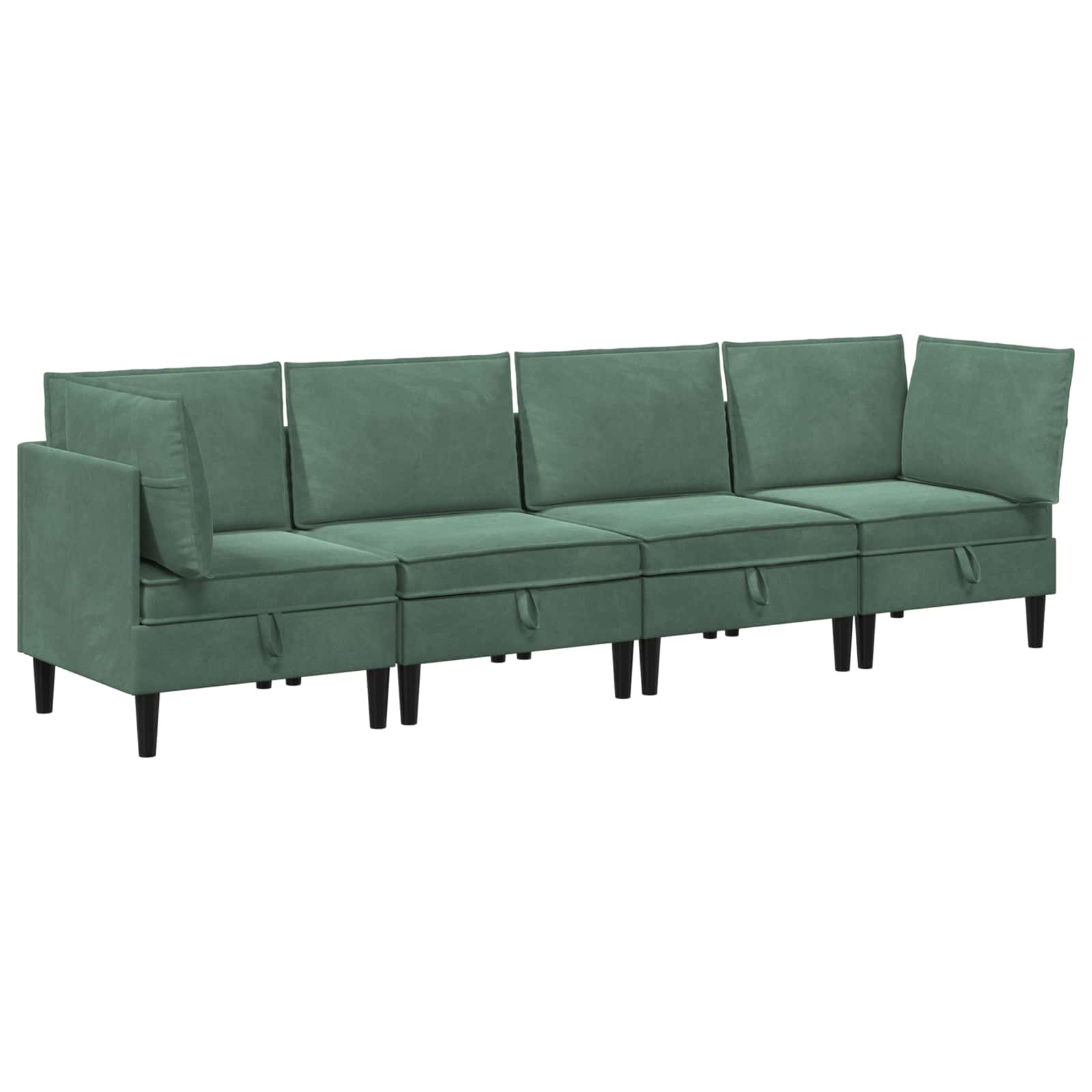 Woonkamer Meubelset met kussen 4 pcs Zeegroen Fluweel is nu te koop bij PeponiXL, paradijselijk wonen!