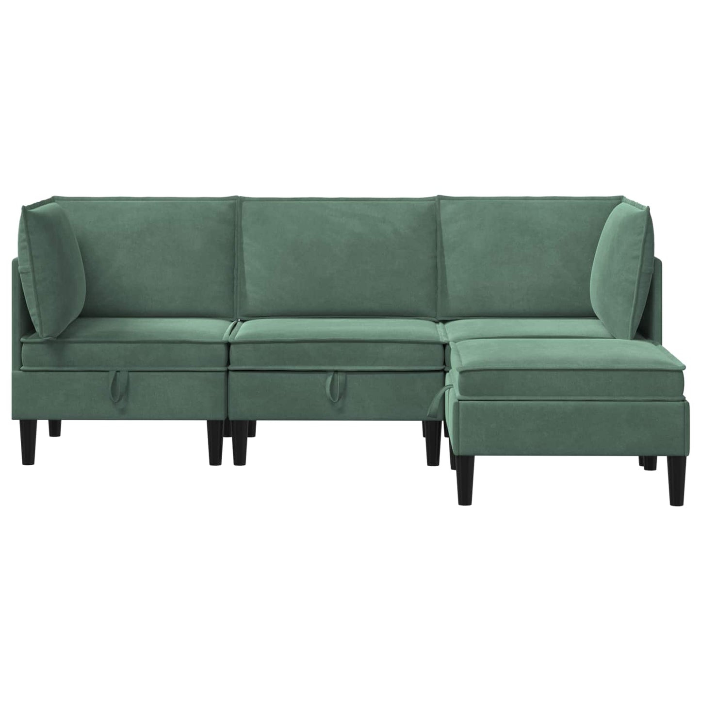 Woonkamer Meubelset met kussen 4 pcs Zeegroen Fluweel is nu te koop bij PeponiXL, paradijselijk wonen!