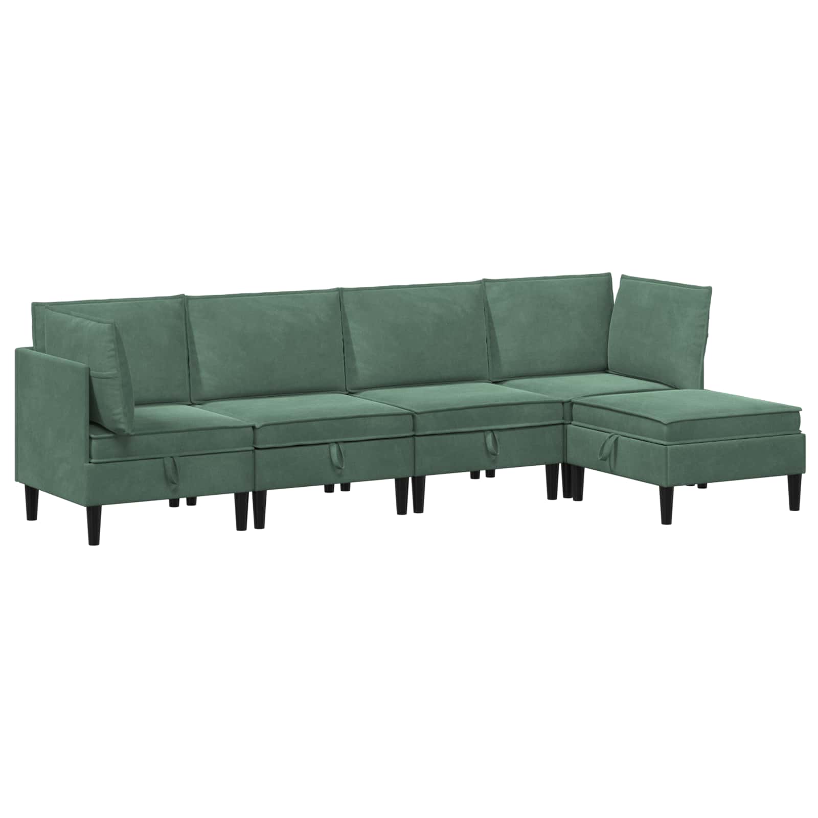 Woonkamer Meubelset met kussen 5 pcs Zeegroen Fluweel is nu te koop bij PeponiXL, paradijselijk wonen!