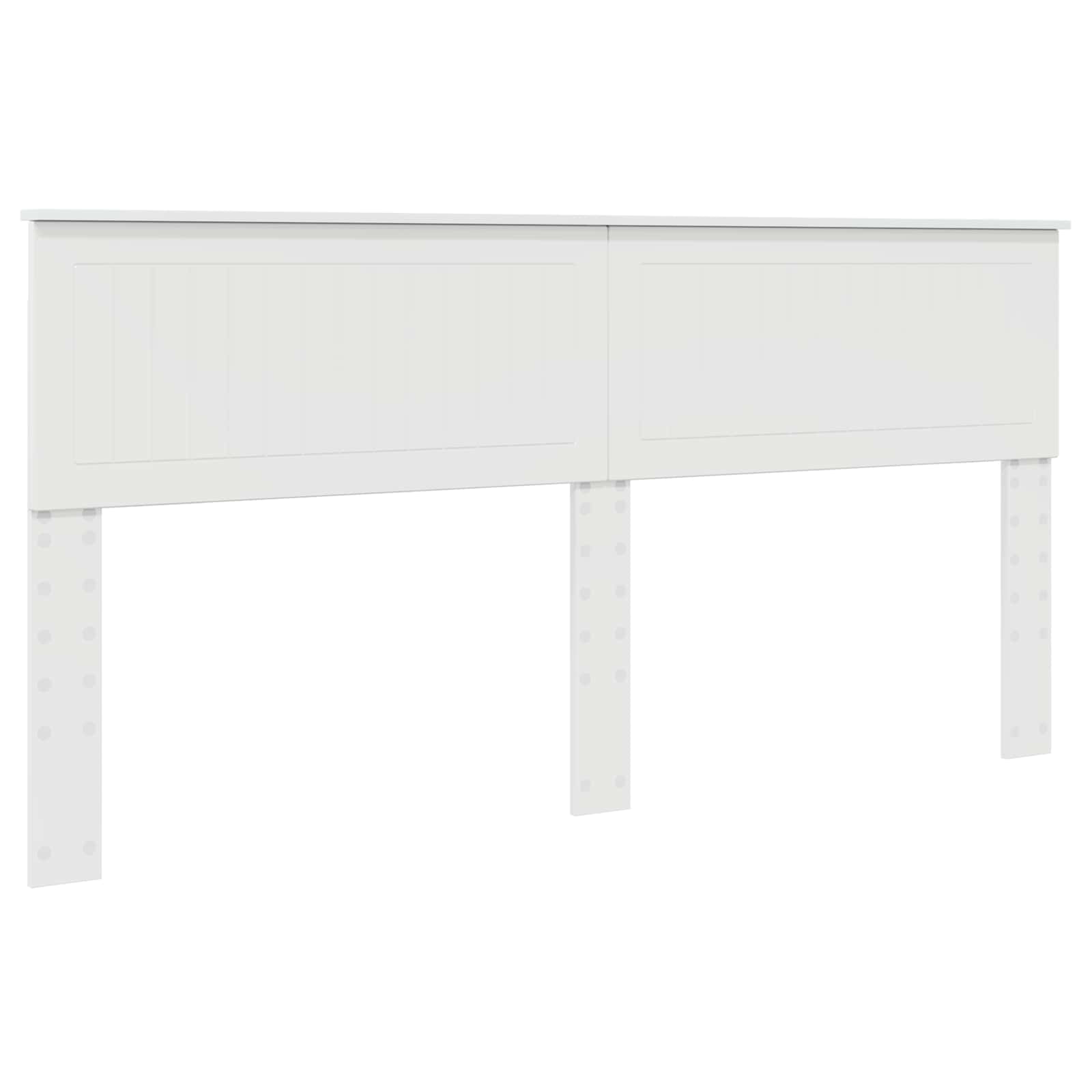 Bedframe met hoofdeinde Wit 180 x 200 cm Massief grenenhout is nu te koop bij PeponiXL, paradijselijk wonen!