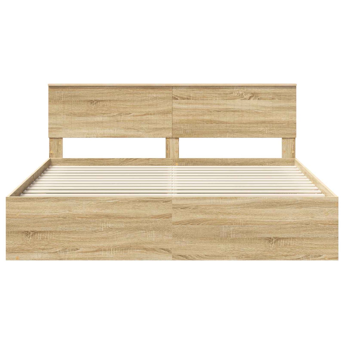 Bedframe met hoofdeinde Sonoma 180 x 200 cm Massief grenenhout is nu te koop bij PeponiXL, paradijselijk wonen!