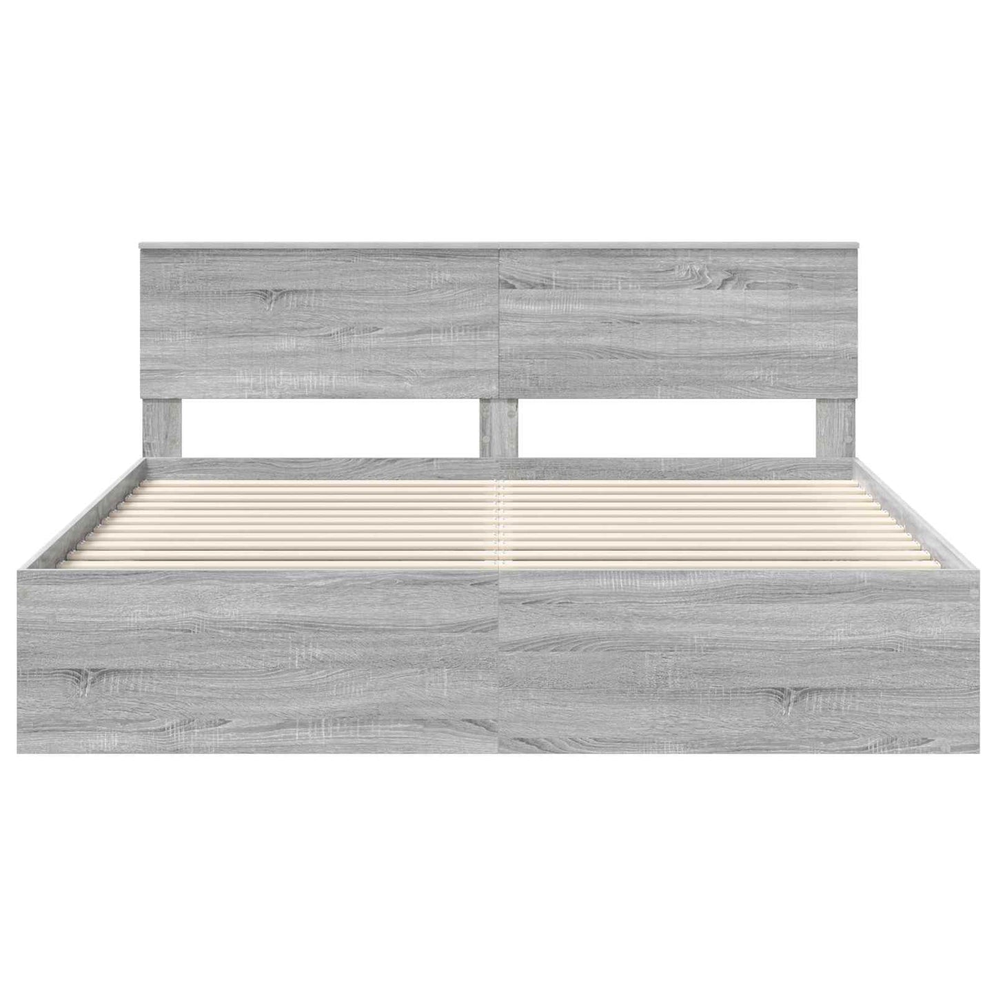 Bedframe Grijs Sonoma 180 x 200 cm Massief grenenhout is nu te koop bij PeponiXL, paradijselijk wonen!