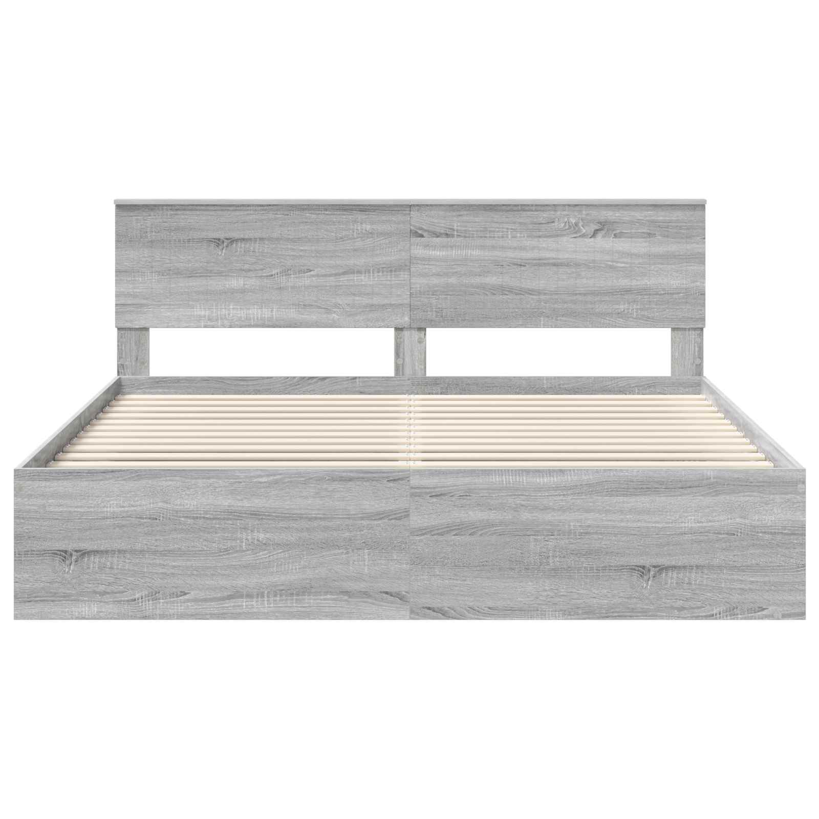 Bedframe Grijs Sonoma 180 x 200 cm Massief grenenhout is nu te koop bij PeponiXL, paradijselijk wonen!