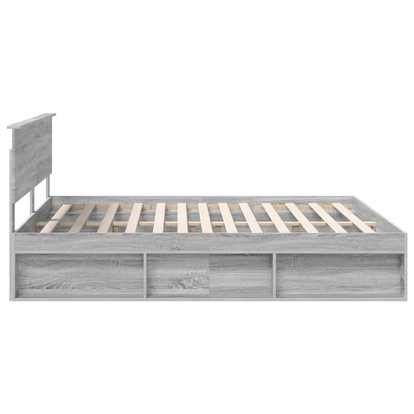 Bedframe Grijs Sonoma 180 x 200 cm Massief grenenhout is nu te koop bij PeponiXL, paradijselijk wonen!