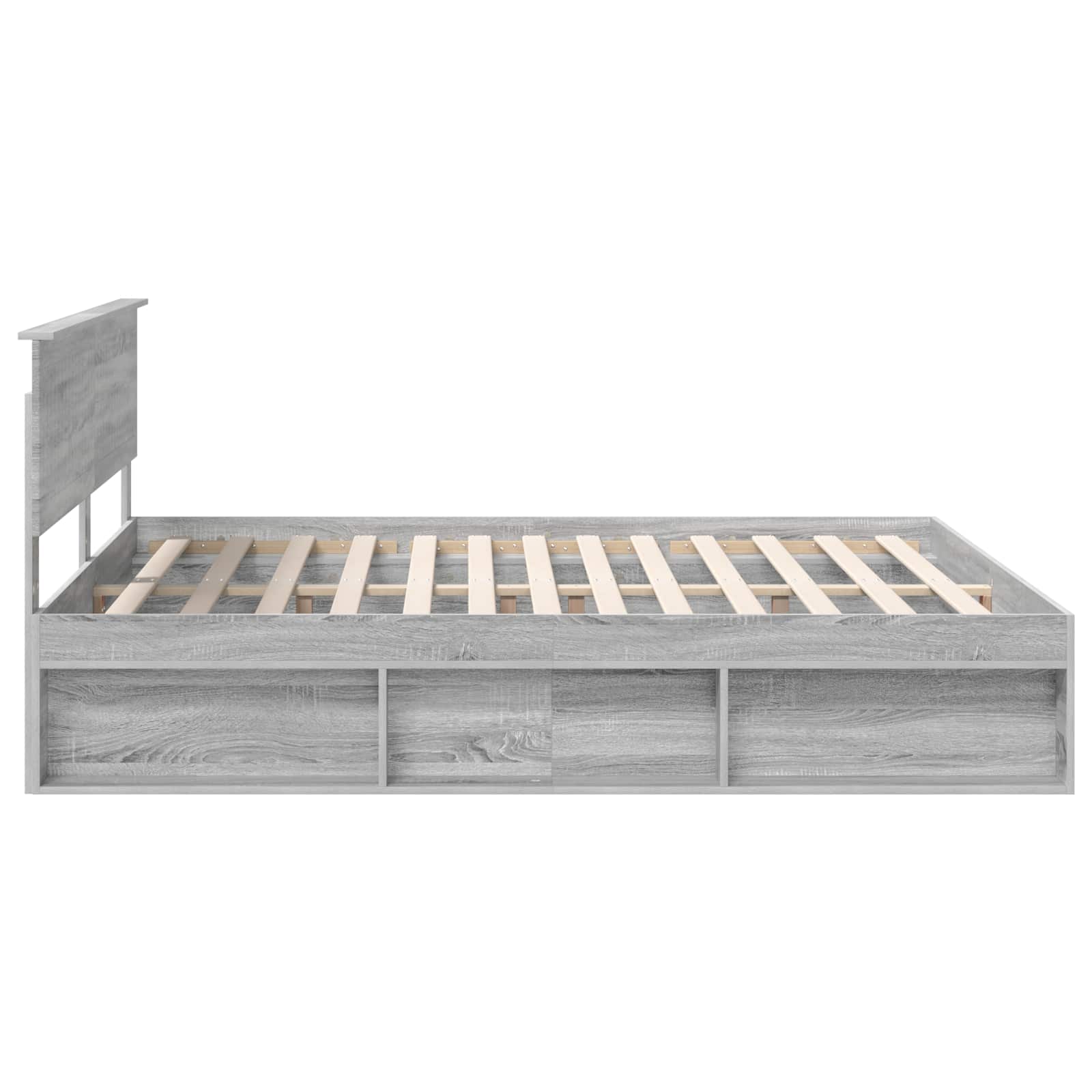 Bedframe Grijs Sonoma 180 x 200 cm Massief grenenhout is nu te koop bij PeponiXL, paradijselijk wonen!