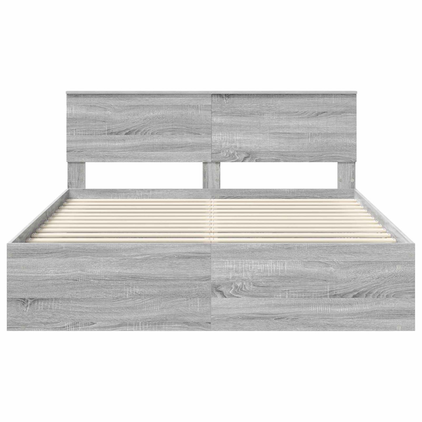 Bedframe Grijs Sonoma 160 x 200 cm Massief grenenhout is nu te koop bij PeponiXL, paradijselijk wonen!