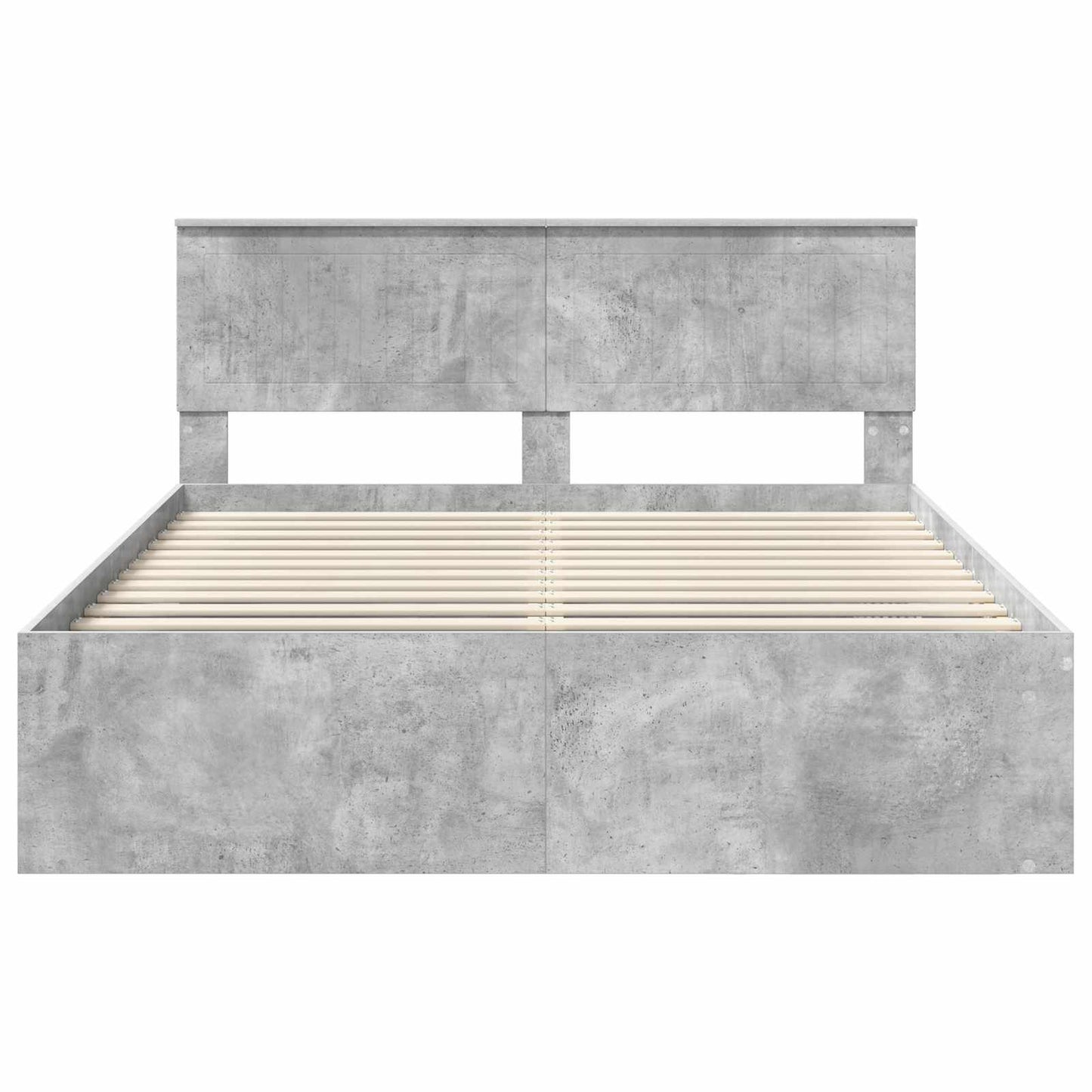 Bedframe Concerte Grijs 150 x 200 cm Massief grenenhout is nu te koop bij PeponiXL, paradijselijk wonen!