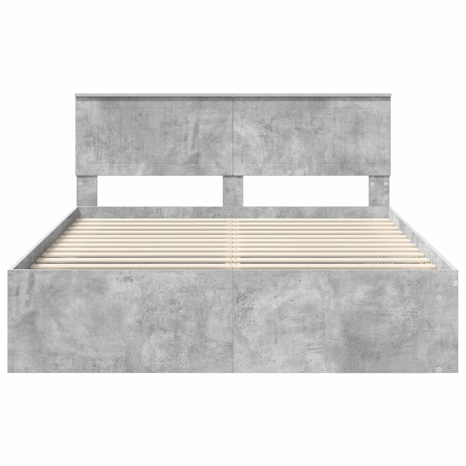 Bedframe Concerte Grijs 150 x 200 cm Massief grenenhout is nu te koop bij PeponiXL, paradijselijk wonen!
