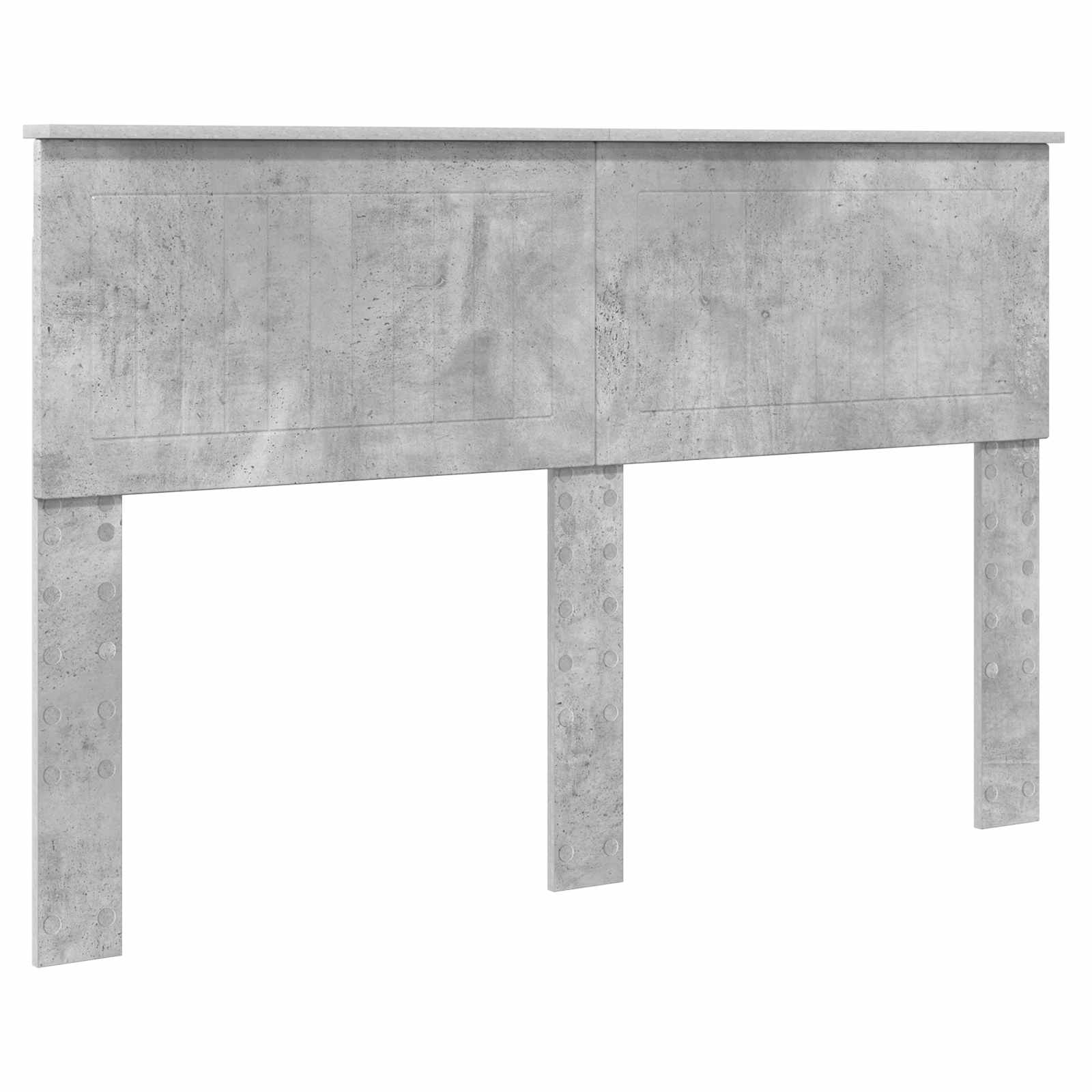 Bedframe met hoofdeinde Beton 140 x 200 cm Massief grenenhout is nu te koop bij PeponiXL, paradijselijk wonen!
