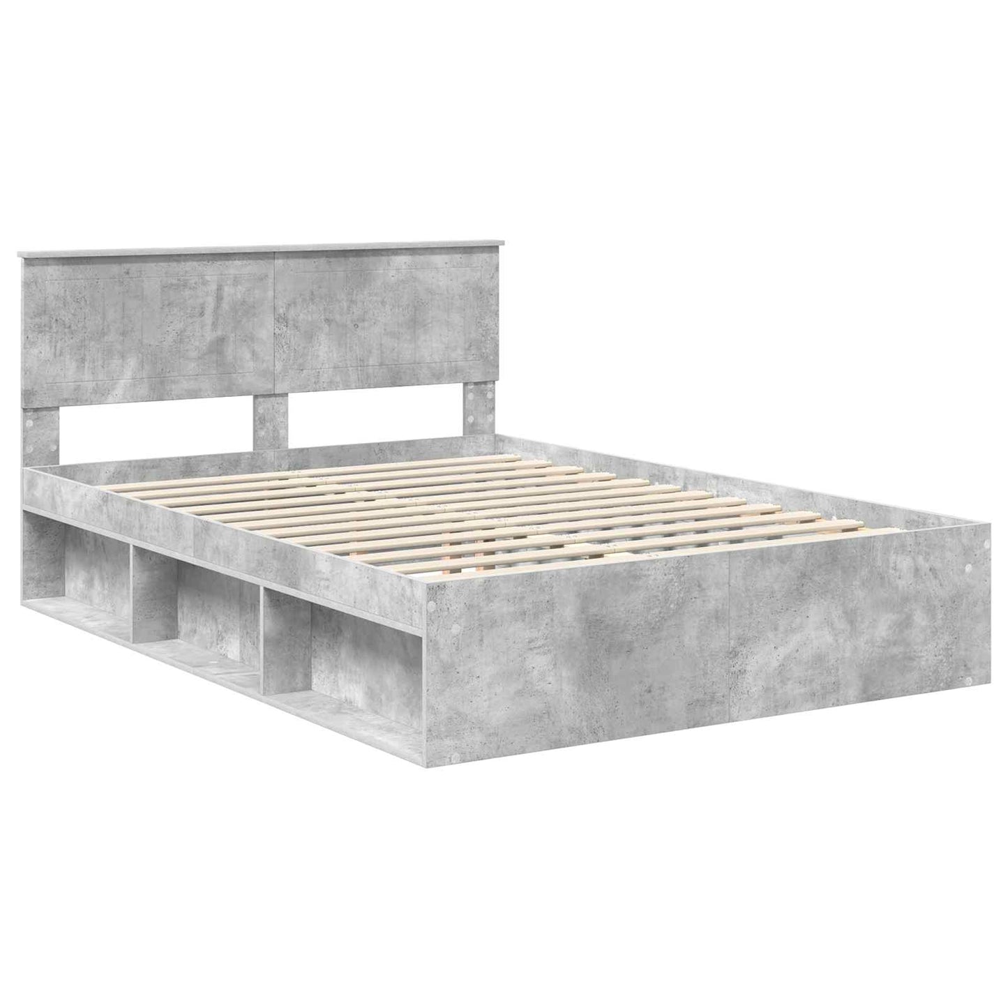 Bedframe Concerte Grijs 135 x 190 cm Massief grenenhout is nu te koop bij PeponiXL, paradijselijk wonen!