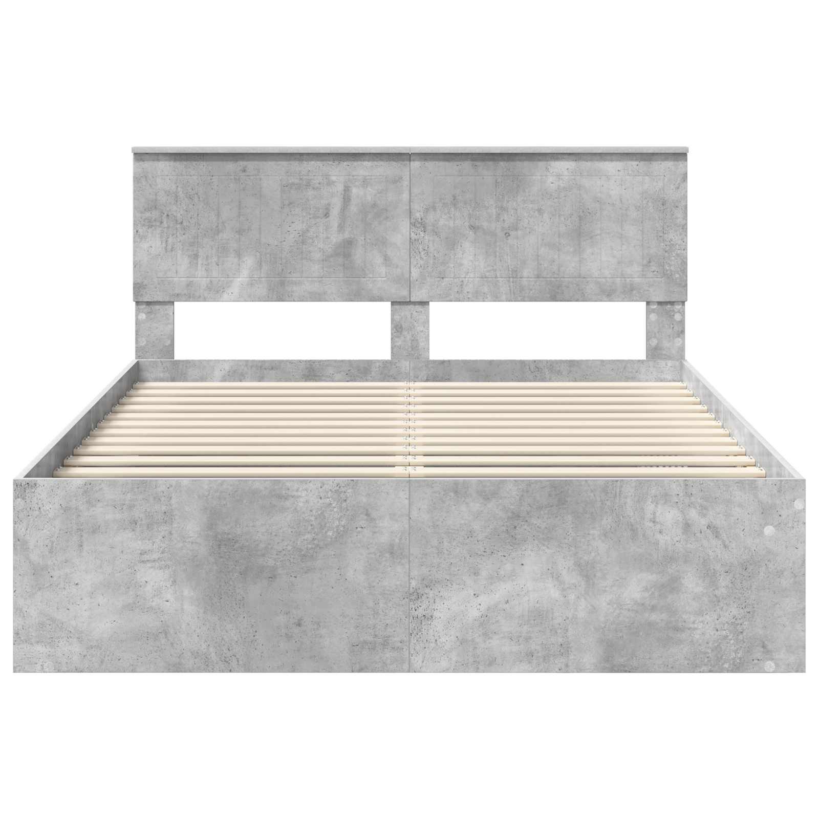 Bedframe Concerte Grijs 135 x 190 cm Massief grenenhout is nu te koop bij PeponiXL, paradijselijk wonen!