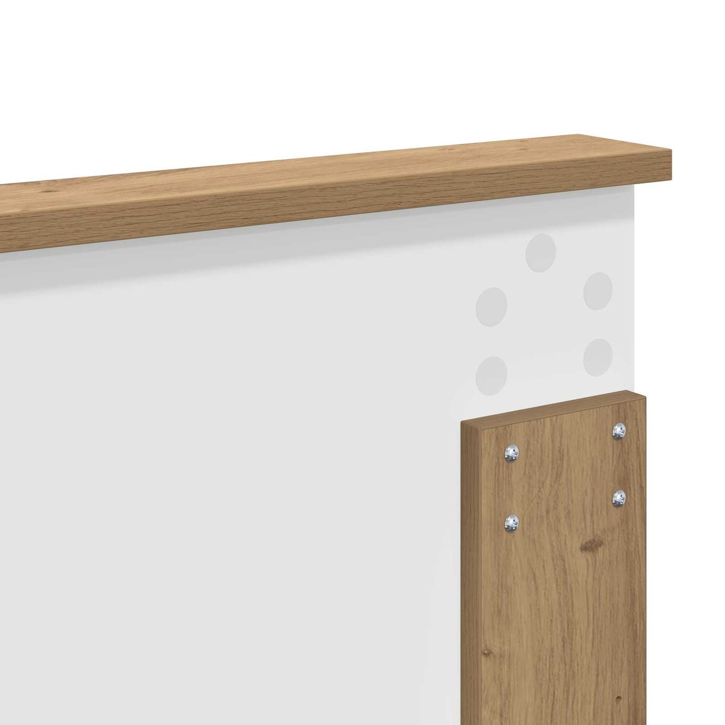 Bedframe Ambachtelijk eiken 135 x 190 cm Massief grenenhout is nu te koop bij PeponiXL, paradijselijk wonen!