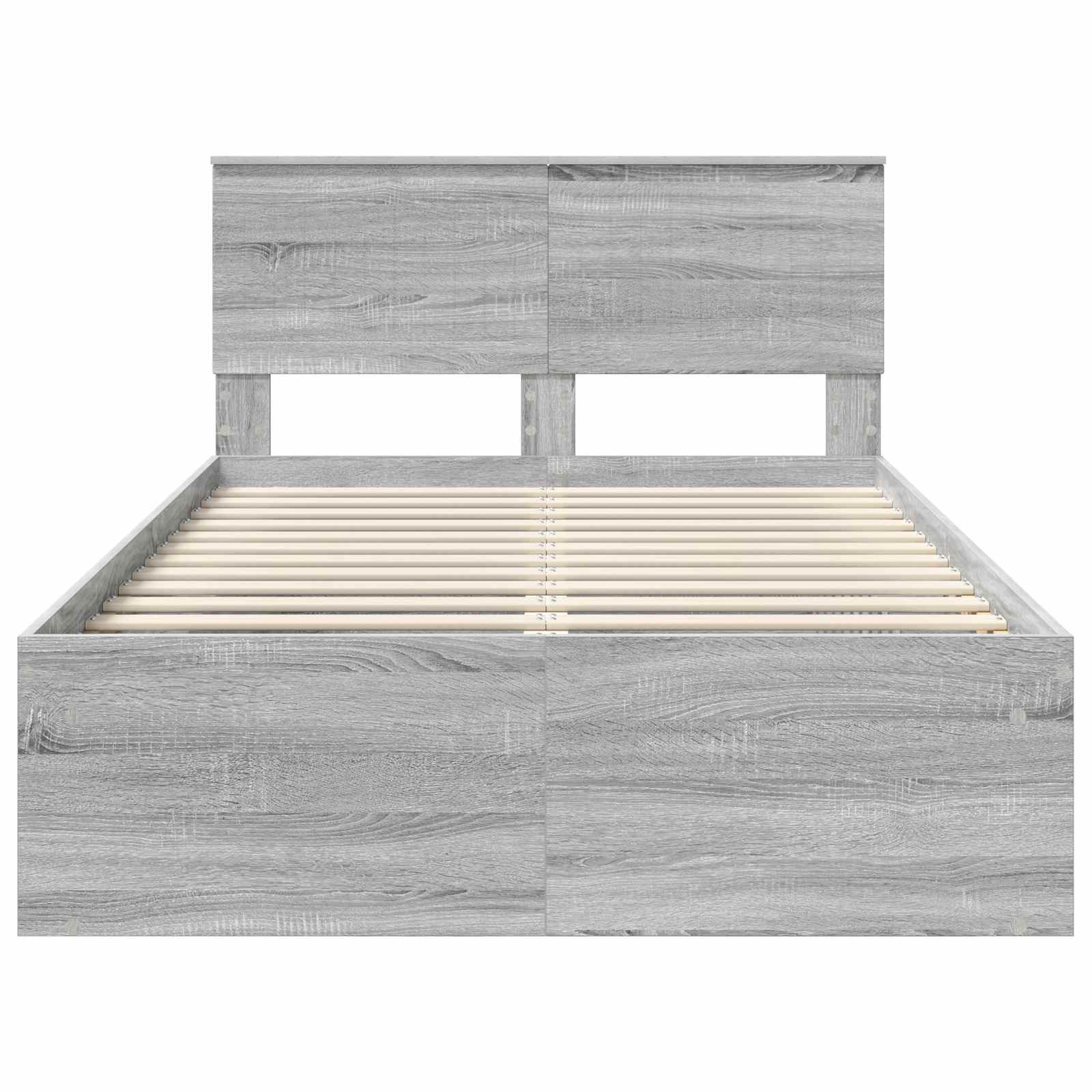 Bedframe Grijs Sonoma 120 x 200 cm Massief grenenhout is nu te koop bij PeponiXL, paradijselijk wonen!