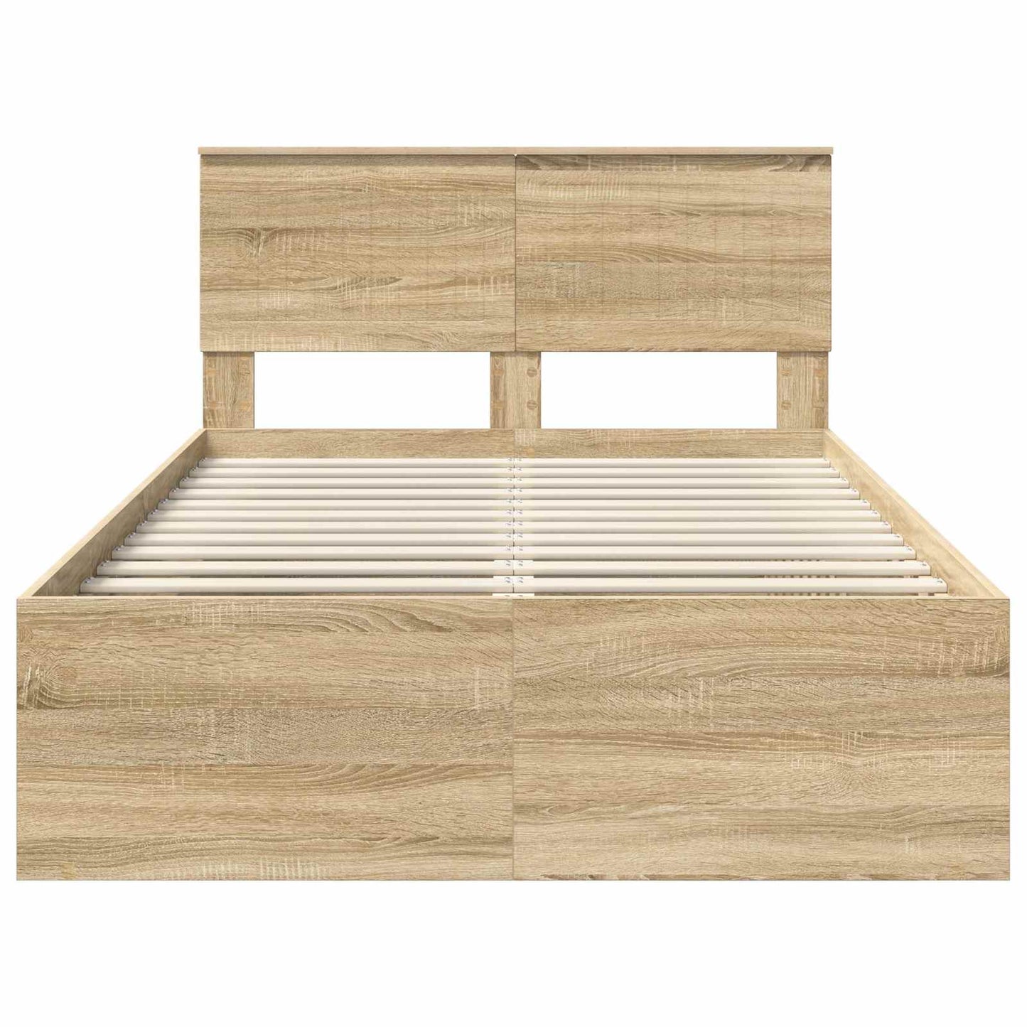 Bedframe met hoofdeinde Sonoma 120 x 190 cm Massief grenenhout is nu te koop bij PeponiXL, paradijselijk wonen!