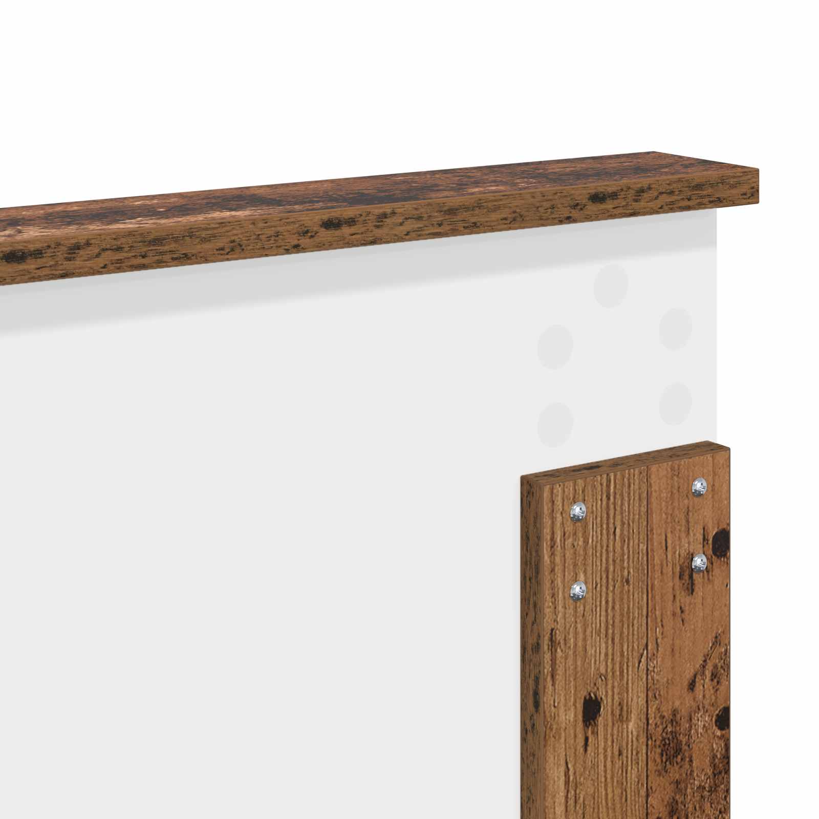 Bedframe met hoofdeinde Oudhout 120 x 190 cm Massief grenenhout is nu te koop bij PeponiXL, paradijselijk wonen!