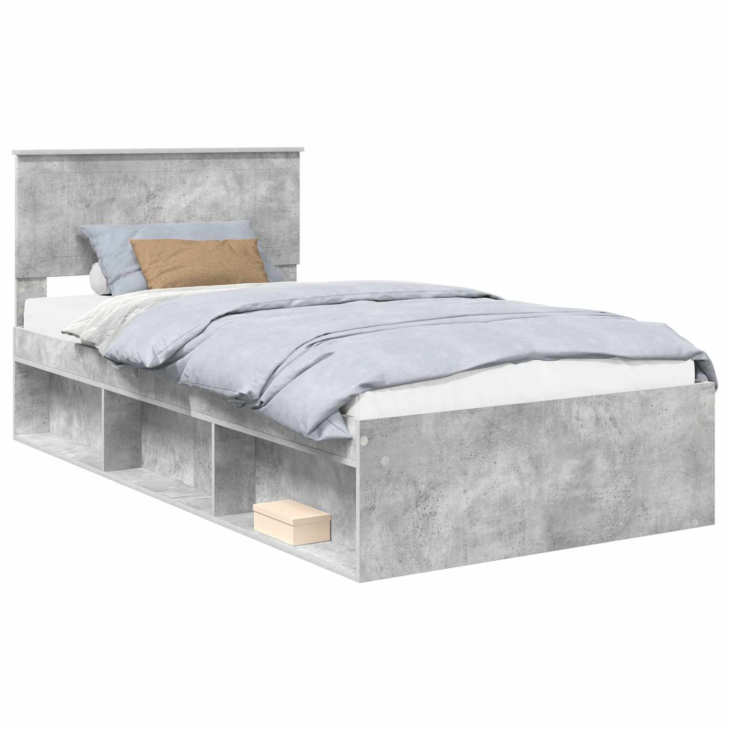 Bedframe Concerte Grijs 100 x 200 cm Massief grenenhout is nu te koop bij PeponiXL, paradijselijk wonen!