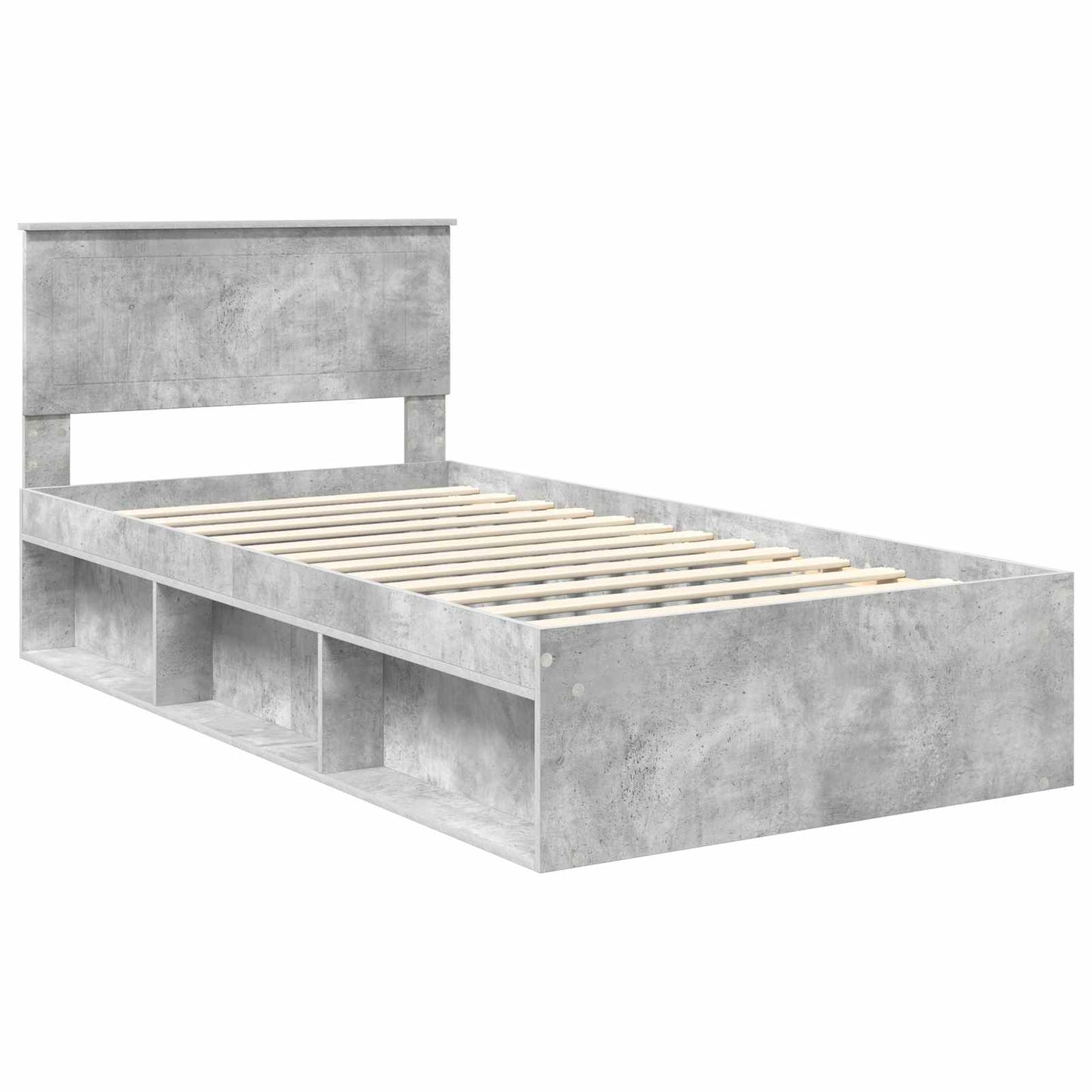Bedframe Concerte Grijs 100 x 200 cm Massief grenenhout is nu te koop bij PeponiXL, paradijselijk wonen!