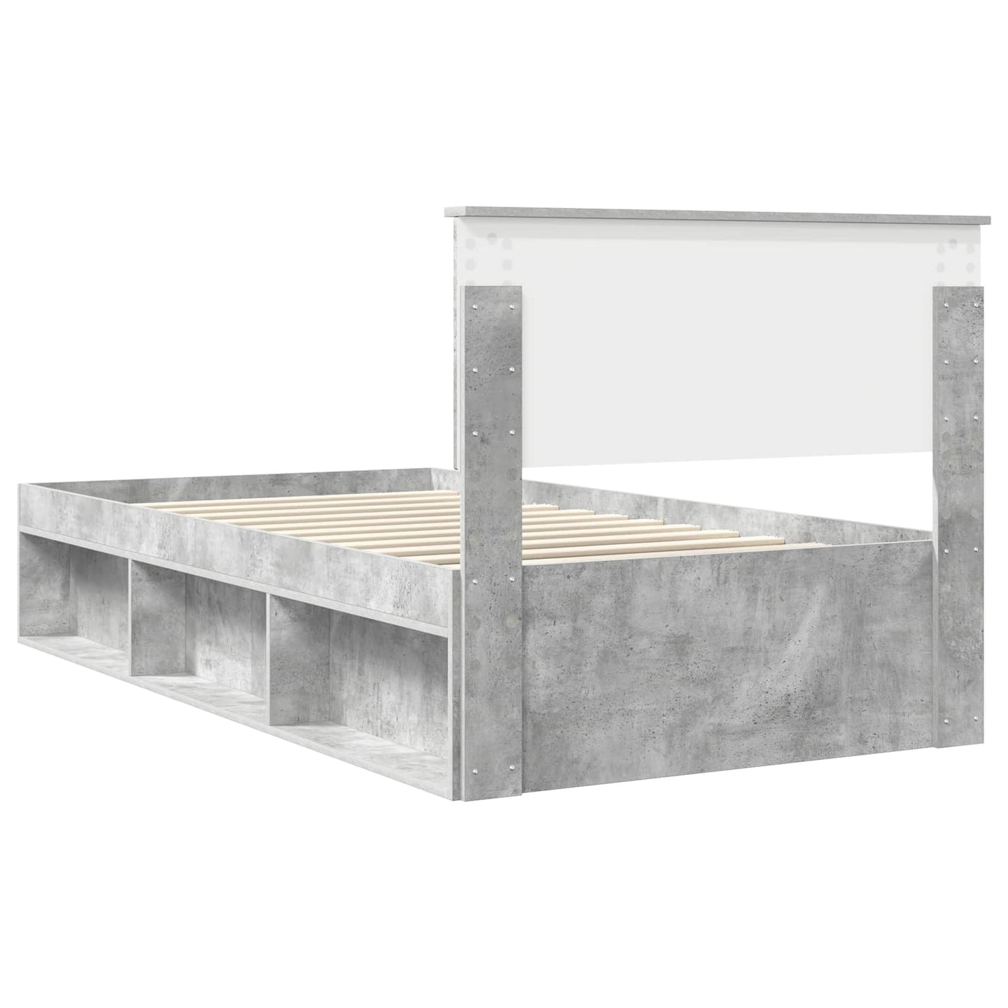 Bedframe Concerte Grijs 100 x 200 cm Massief grenenhout is nu te koop bij PeponiXL, paradijselijk wonen!