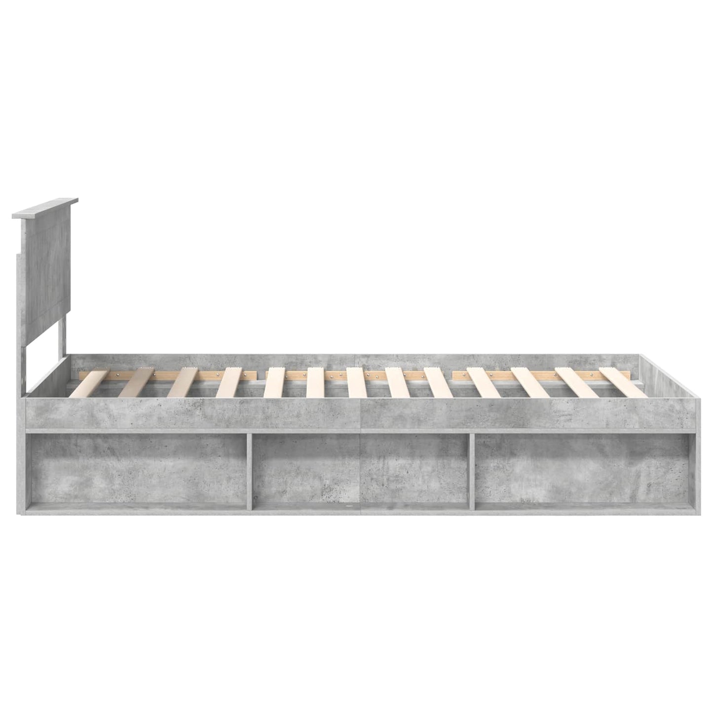 Bedframe Concerte Grijs 100 x 200 cm Massief grenenhout is nu te koop bij PeponiXL, paradijselijk wonen!