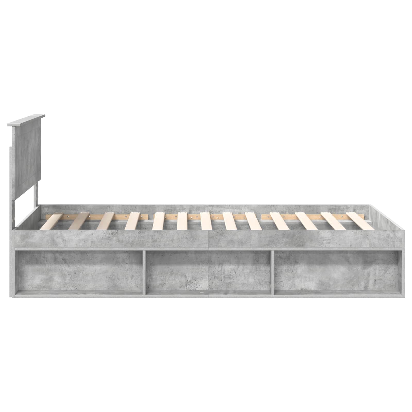 Bedframe Concerte Grijs 100 x 200 cm Massief grenenhout is nu te koop bij PeponiXL, paradijselijk wonen!