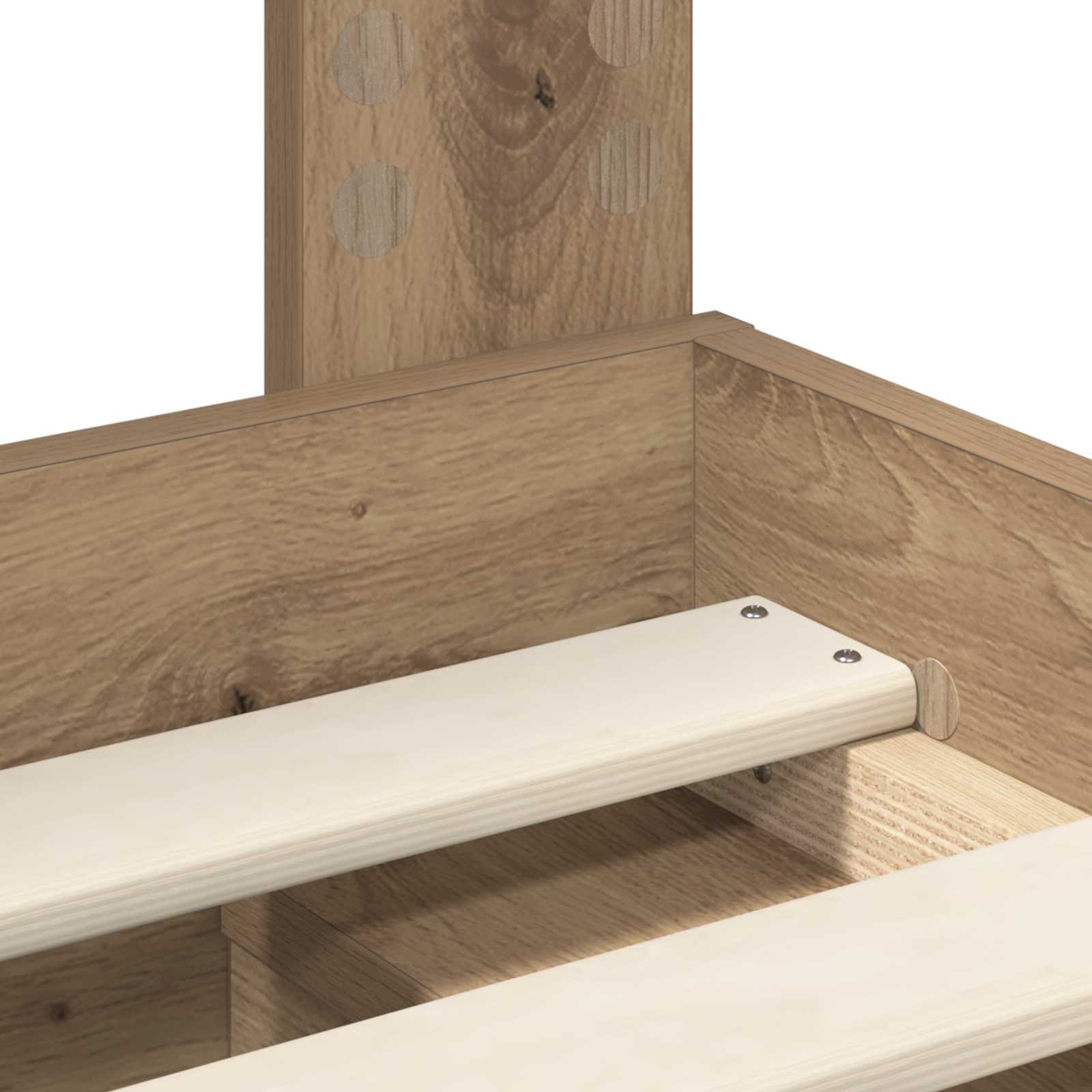 Bedframe Ambachtelijk eiken 100 x 200 cm Massief grenenhout is nu te koop bij PeponiXL, paradijselijk wonen!