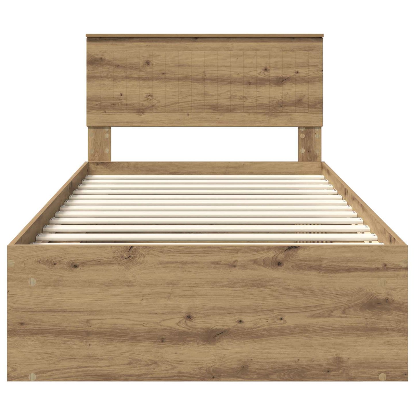 Bedframe Ambachtelijk eiken 100 x 200 cm Massief grenenhout is nu te koop bij PeponiXL, paradijselijk wonen!