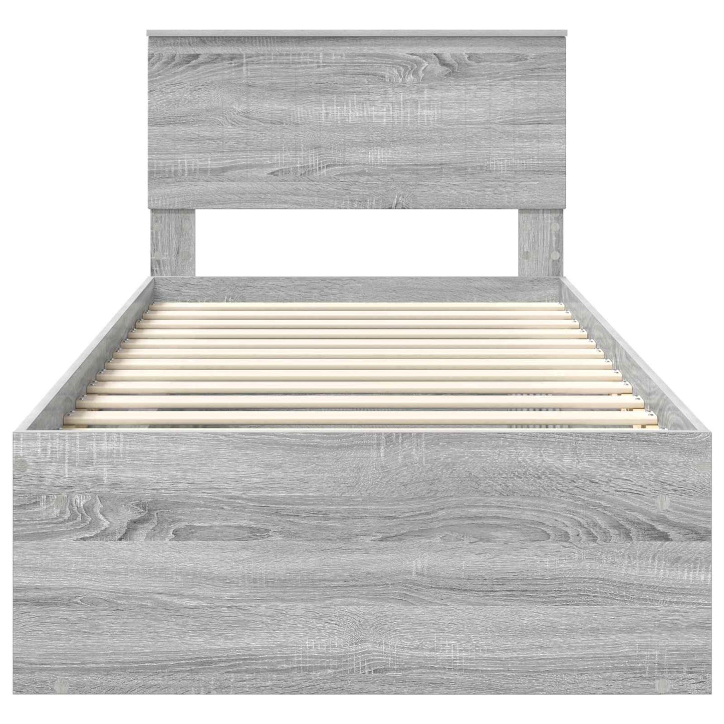 Bedframe Grijs Sonoma 90 x 200 cm Massief grenenhout is nu te koop bij PeponiXL, paradijselijk wonen!