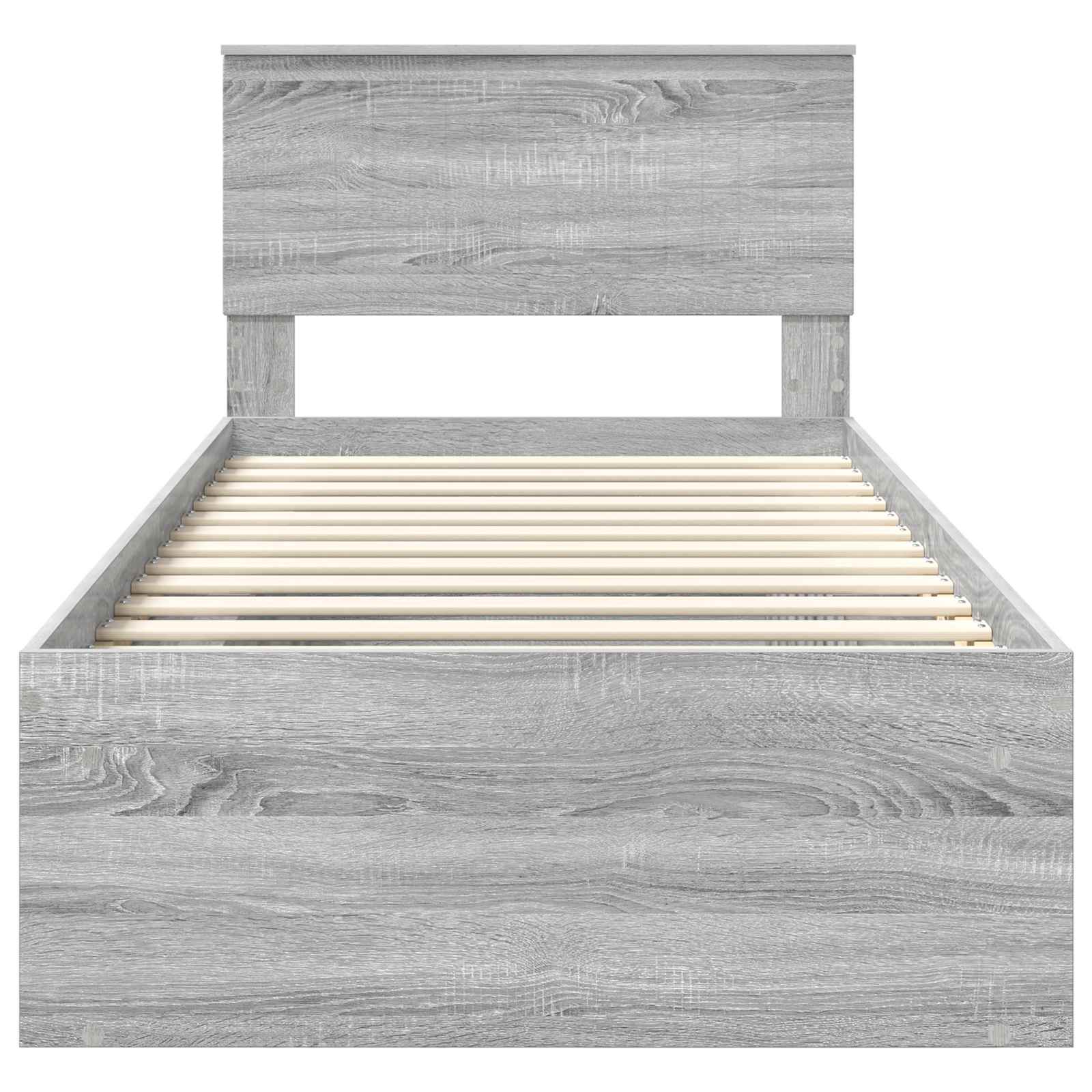 Bedframe Grijs Sonoma 90 x 200 cm Massief grenenhout is nu te koop bij PeponiXL, paradijselijk wonen!