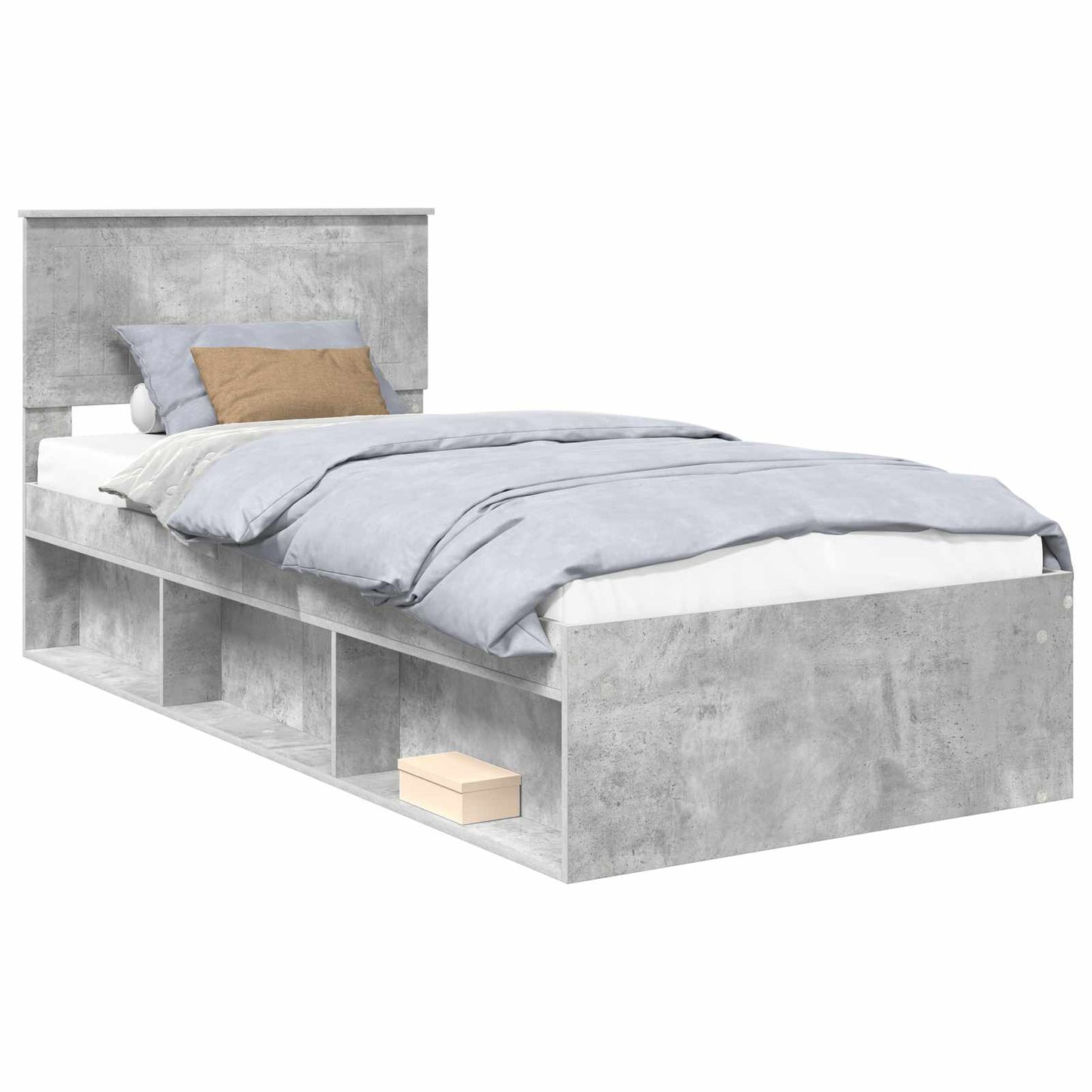 Bedframe Concerte Grijs 90 x 190 cm Massief grenenhout is nu te koop bij PeponiXL, paradijselijk wonen!