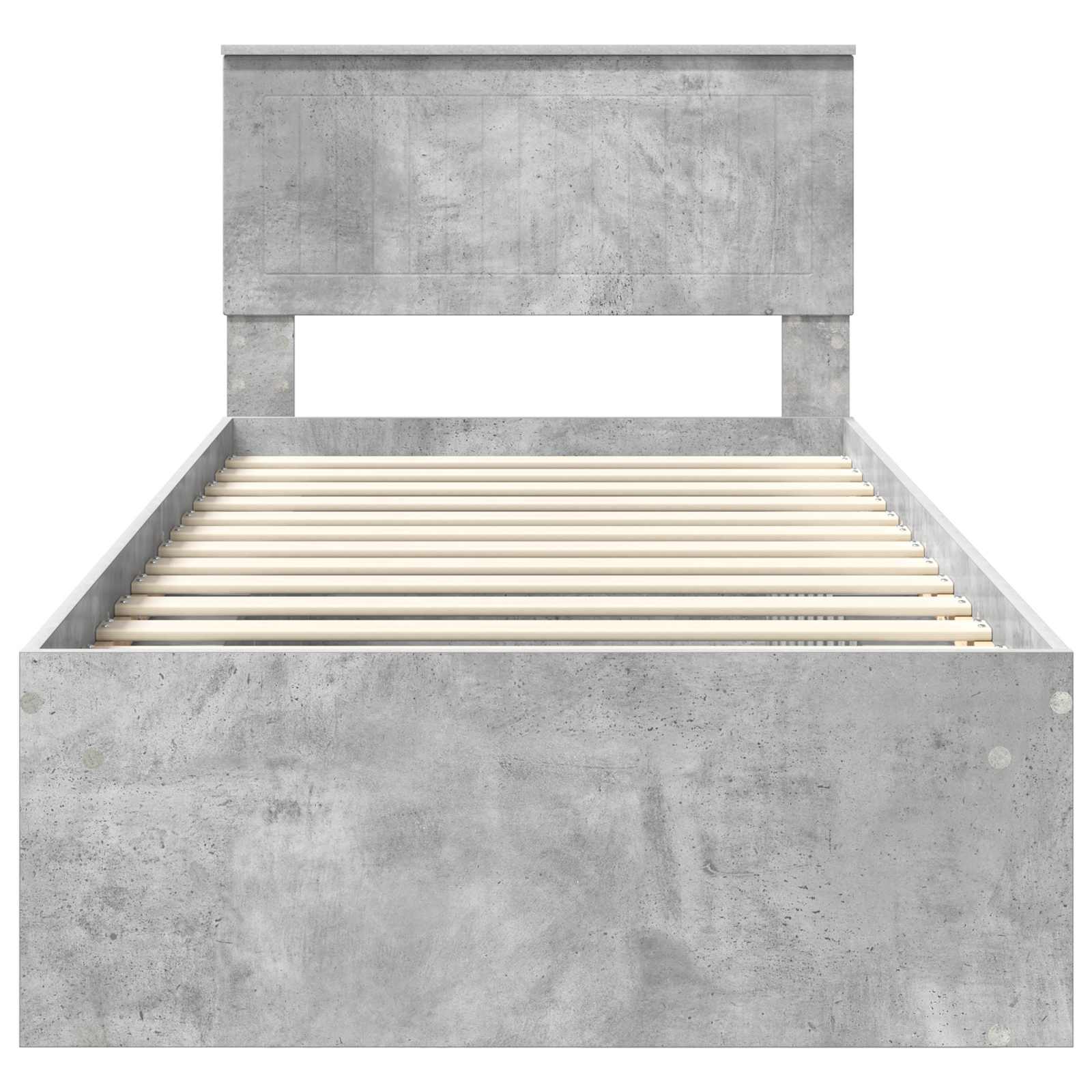 Bedframe Concerte Grijs 90 x 190 cm Massief grenenhout is nu te koop bij PeponiXL, paradijselijk wonen!