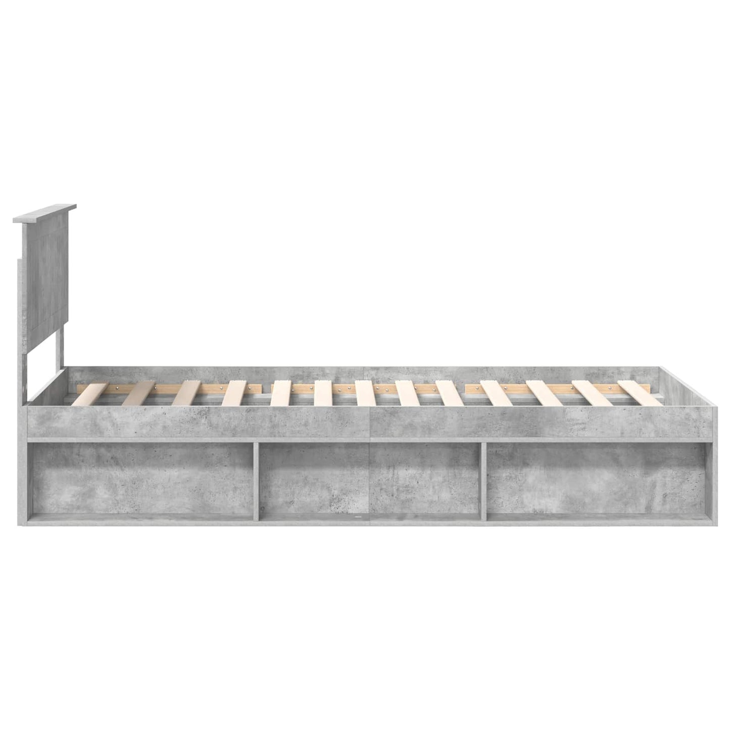 Bedframe Concerte Grijs 90 x 190 cm Massief grenenhout is nu te koop bij PeponiXL, paradijselijk wonen!