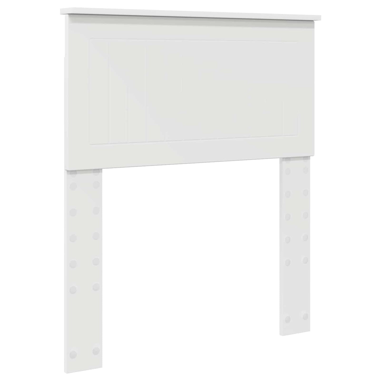 Bedframe met hoofdeinde Wit 75 x 190 cm Massief grenenhout is nu te koop bij PeponiXL, paradijselijk wonen!