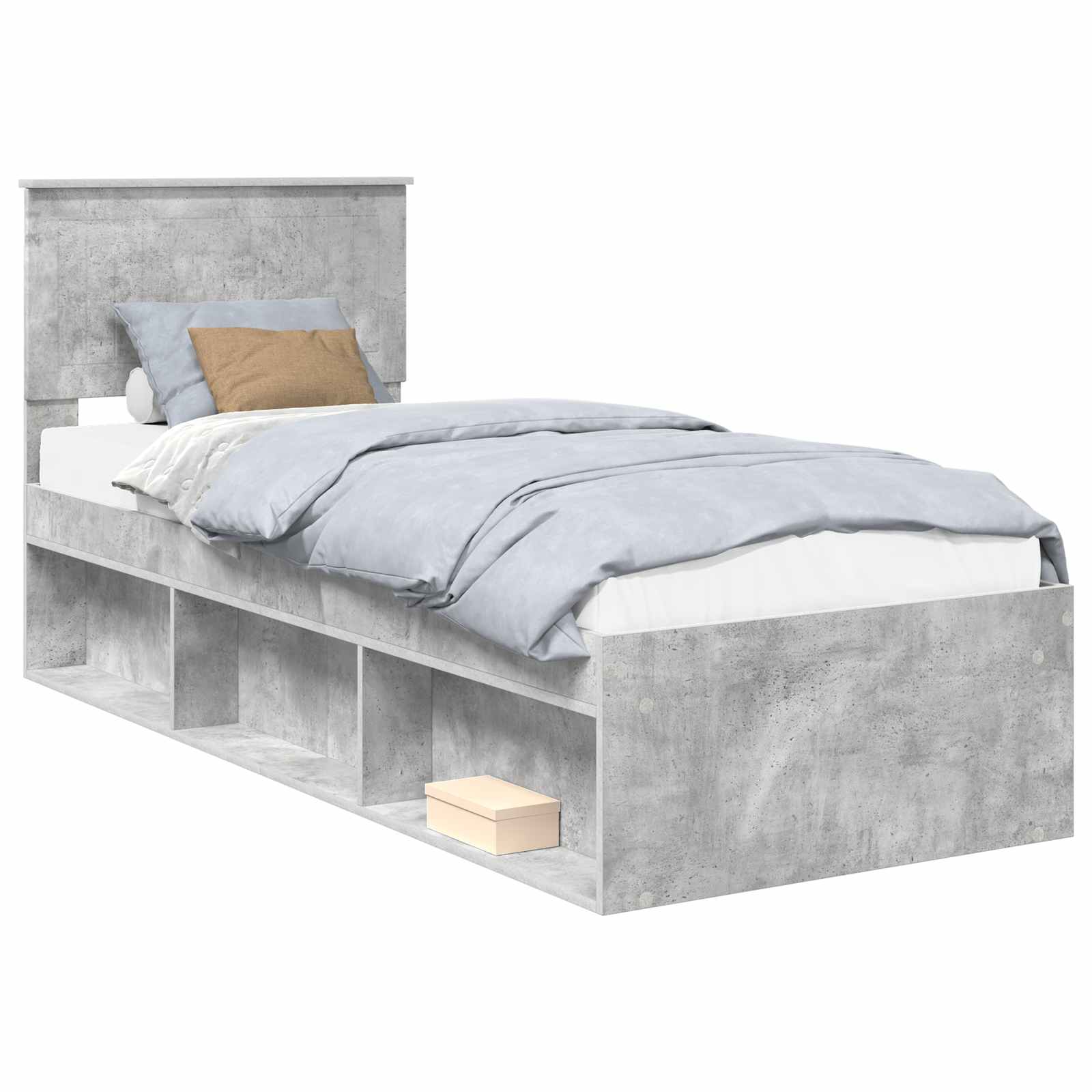 Bedframe Concerte Grijs 75 x 190 cm Massief grenenhout is nu te koop bij PeponiXL, paradijselijk wonen!