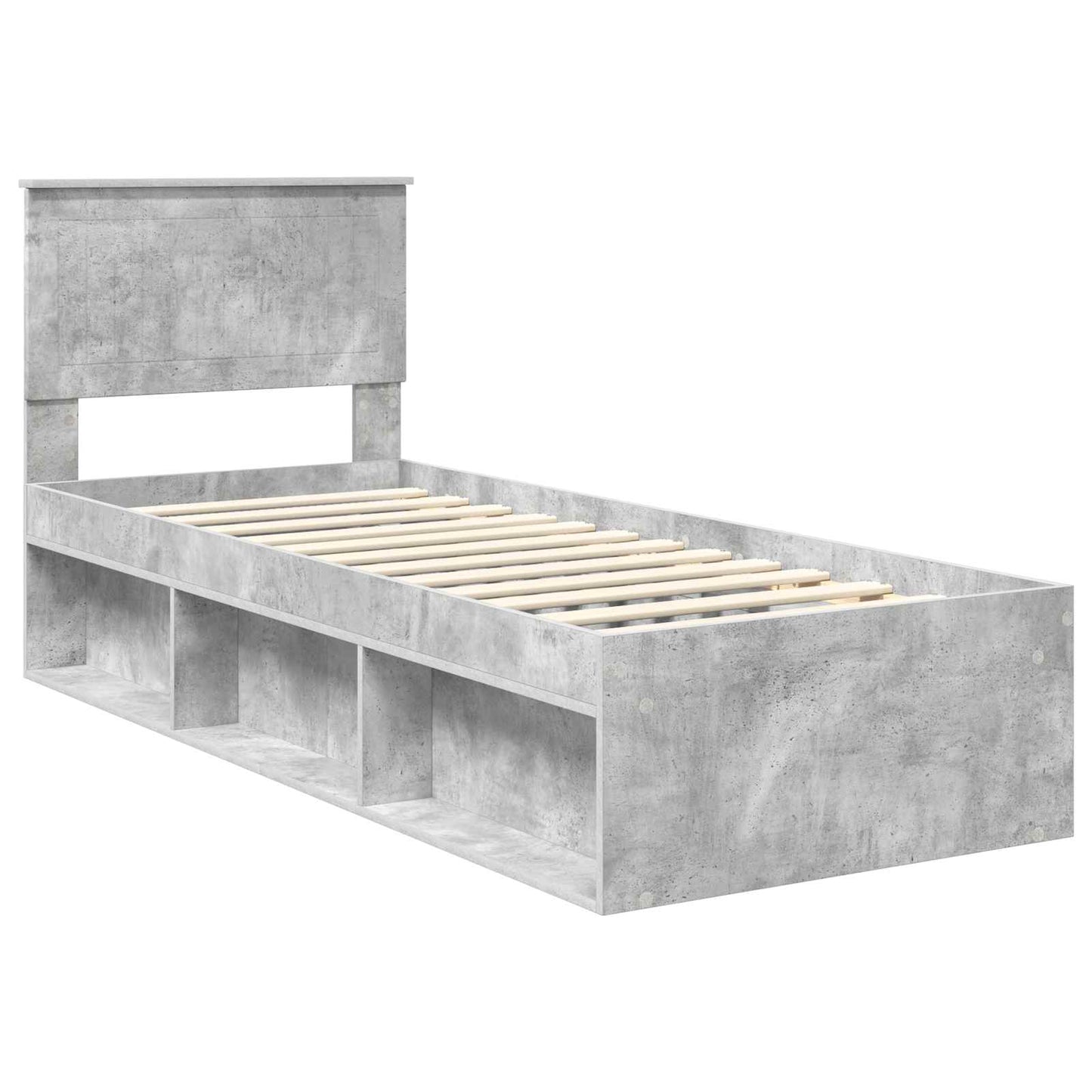 Bedframe Concerte Grijs 75 x 190 cm Massief grenenhout is nu te koop bij PeponiXL, paradijselijk wonen!