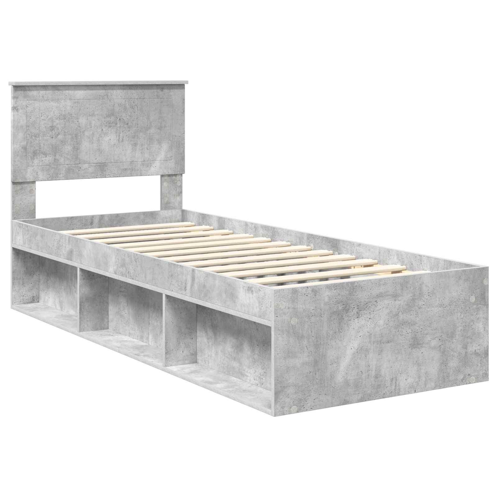 Bedframe Concerte Grijs 75 x 190 cm Massief grenenhout is nu te koop bij PeponiXL, paradijselijk wonen!