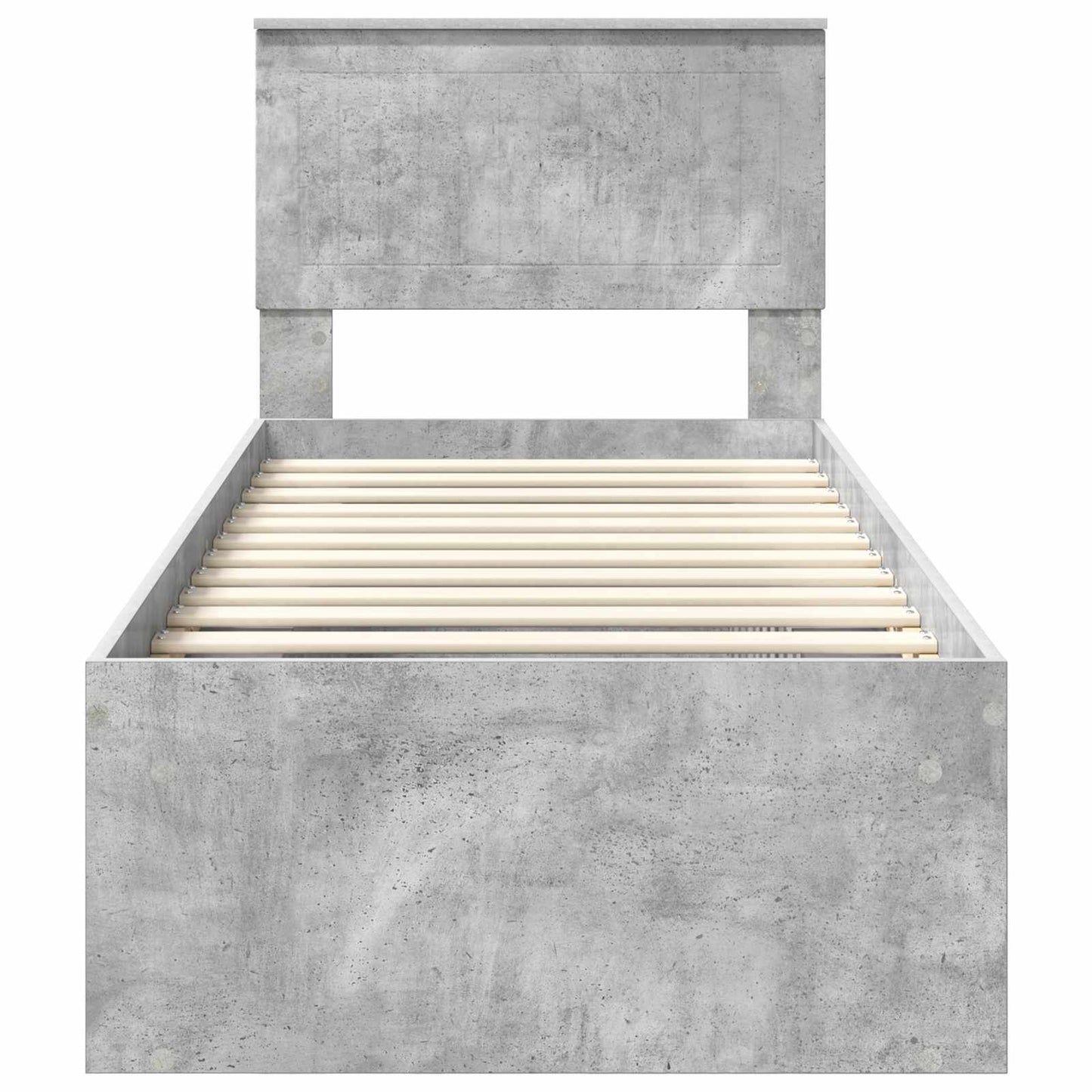 Bedframe Concerte Grijs 75 x 190 cm Massief grenenhout is nu te koop bij PeponiXL, paradijselijk wonen!