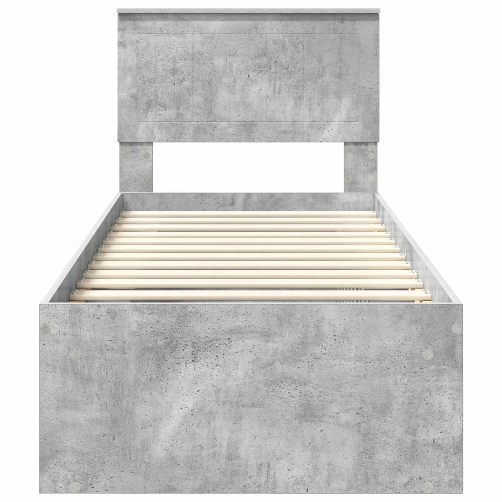 Bedframe Concerte Grijs 75 x 190 cm Massief grenenhout is nu te koop bij PeponiXL, paradijselijk wonen!