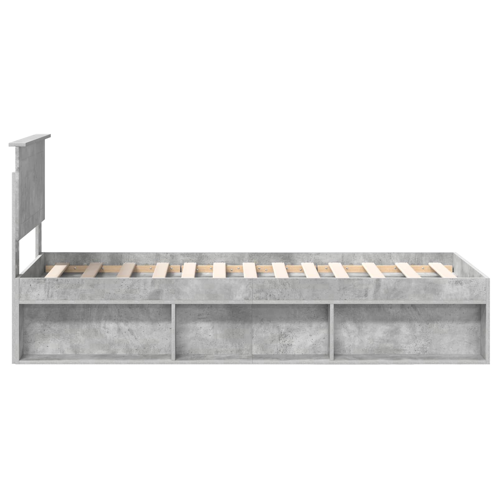 Bedframe Concerte Grijs 75 x 190 cm Massief grenenhout is nu te koop bij PeponiXL, paradijselijk wonen!