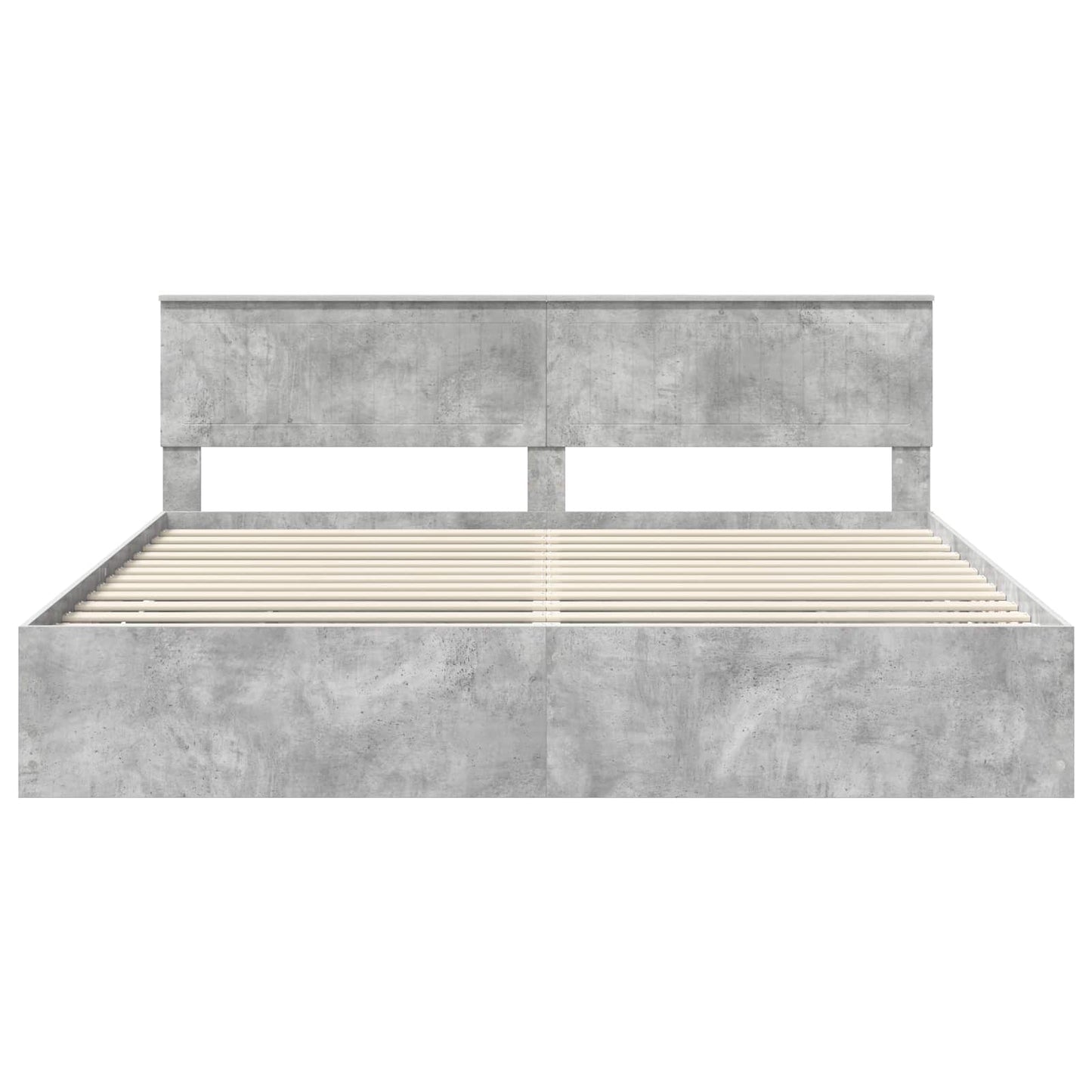 Bedframe met lade Beton Grijs 200 x 200 cm Ingenieurshout is nu te koop bij PeponiXL, paradijselijk wonen!