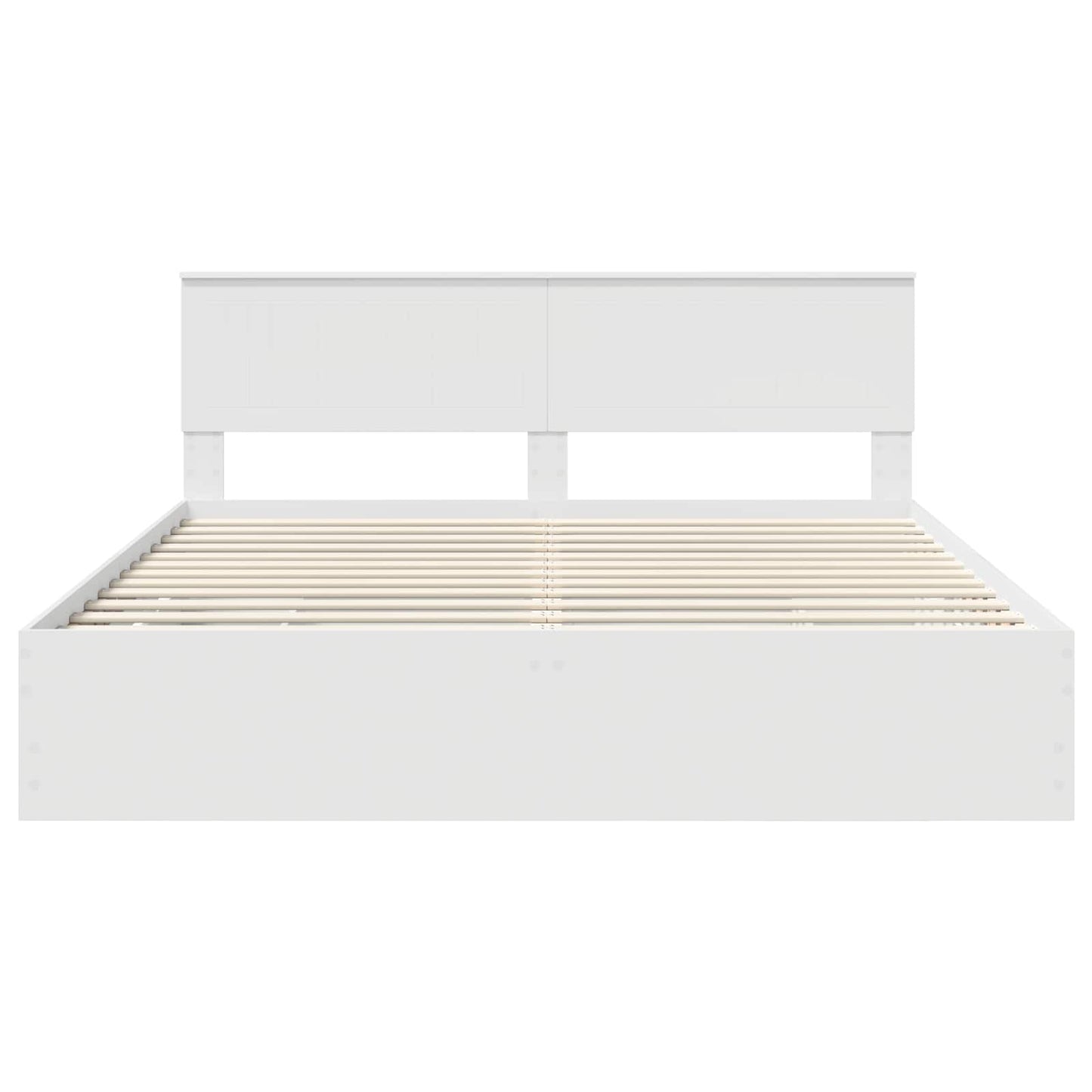 Bedframe met lade met opslag Wit 180 x 200 cm Ingenieurshout is nu te koop bij PeponiXL, paradijselijk wonen!