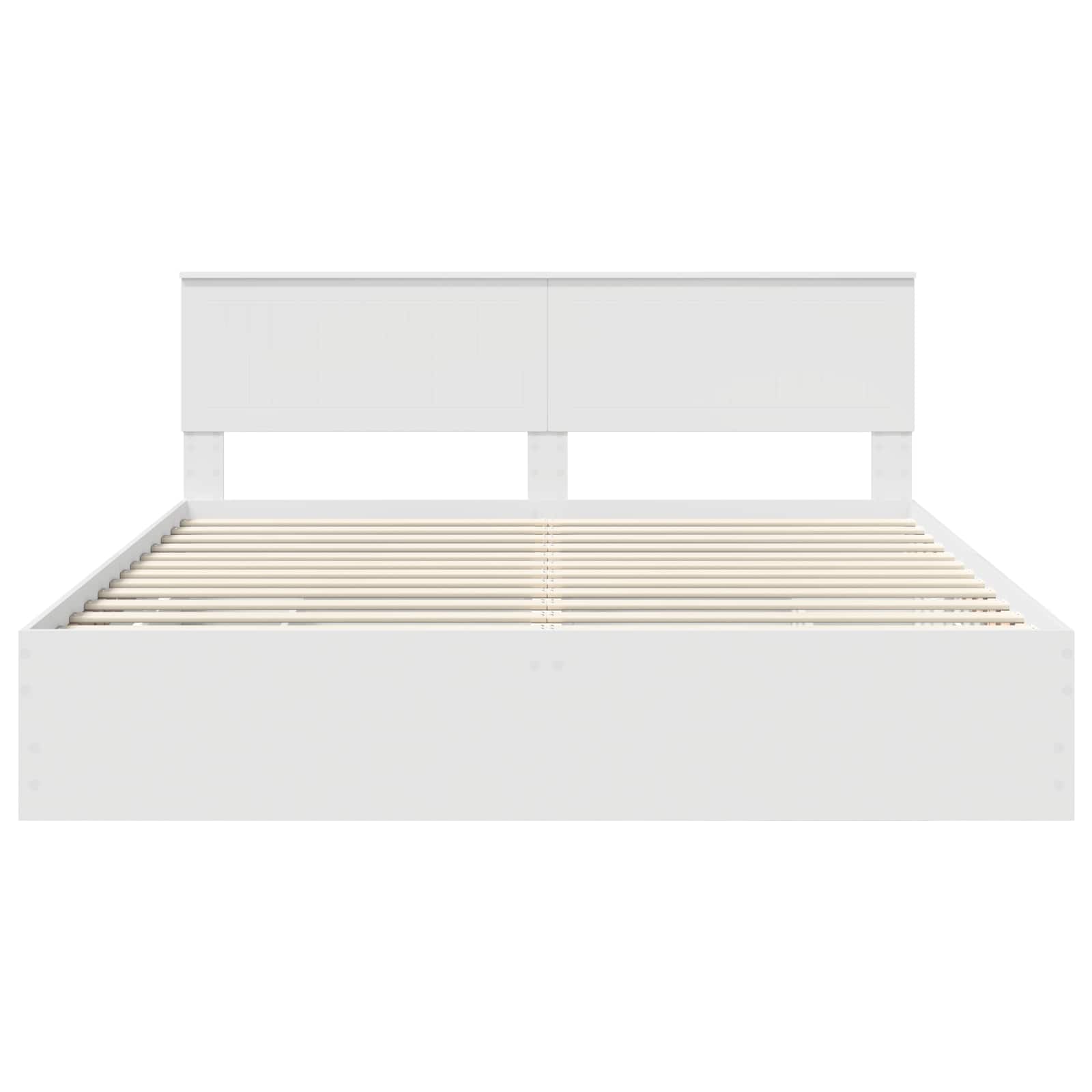 Bedframe met lade met opslag Wit 180 x 200 cm Ingenieurshout is nu te koop bij PeponiXL, paradijselijk wonen!
