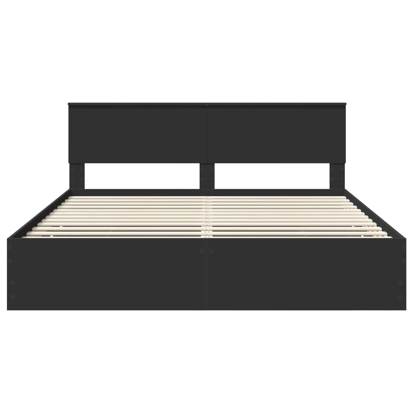 Bedframe met lade met opslag Zwart 180 x 200 cm Ingenieurshout is nu te koop bij PeponiXL, paradijselijk wonen!