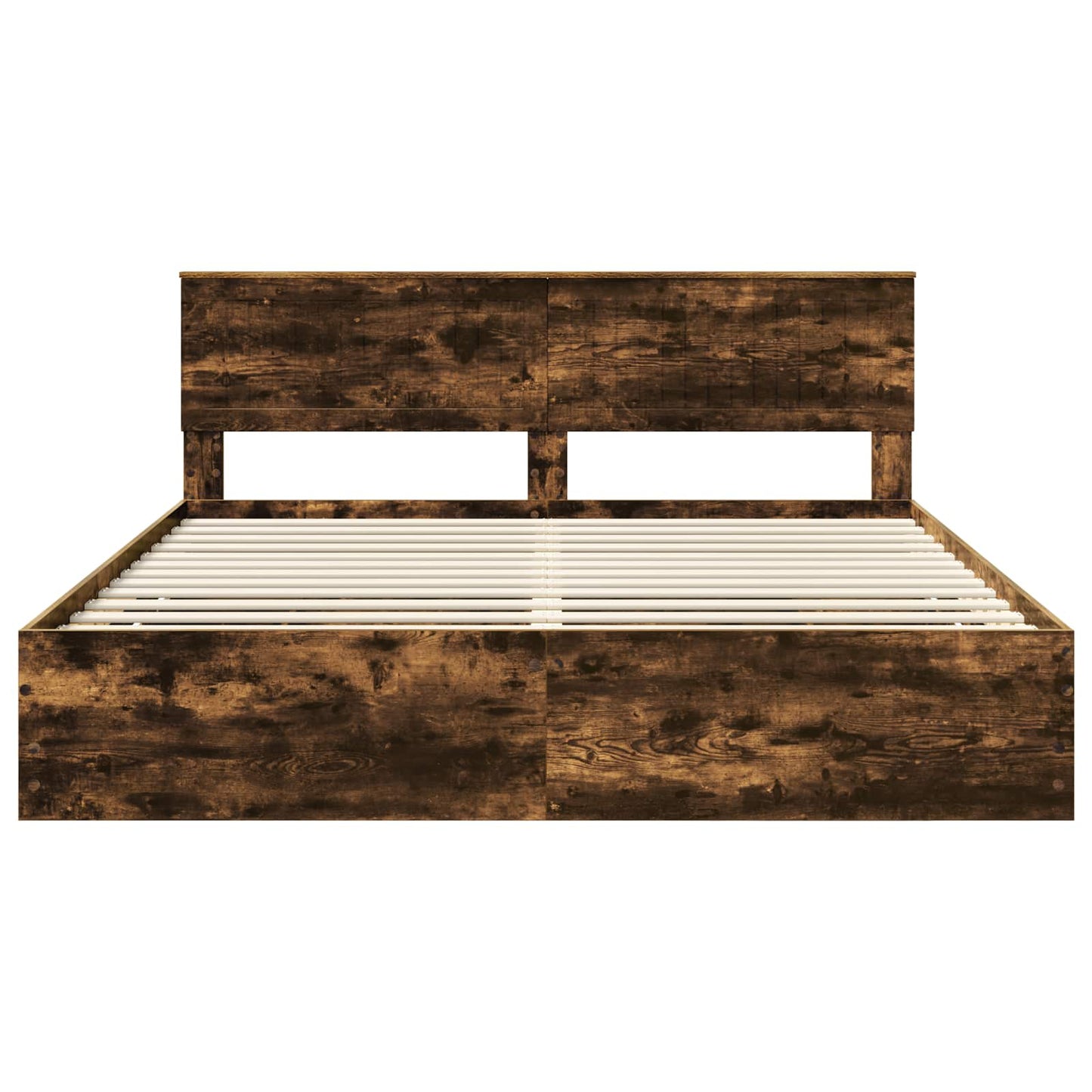 Bedframe met lade Gerookt eiken 180 x 200 cm Ingenieurshout is nu te koop bij PeponiXL, paradijselijk wonen!