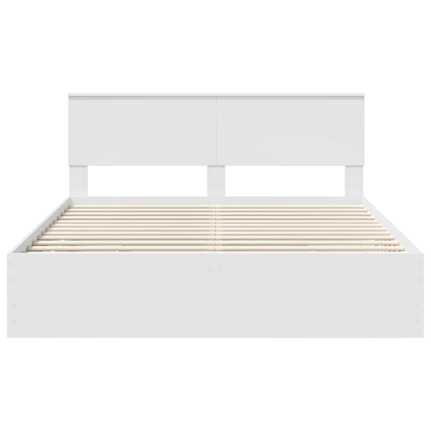 Bedframe met lade met opslag Wit 160 x 200 cm Ingenieurshout is nu te koop bij PeponiXL, paradijselijk wonen!