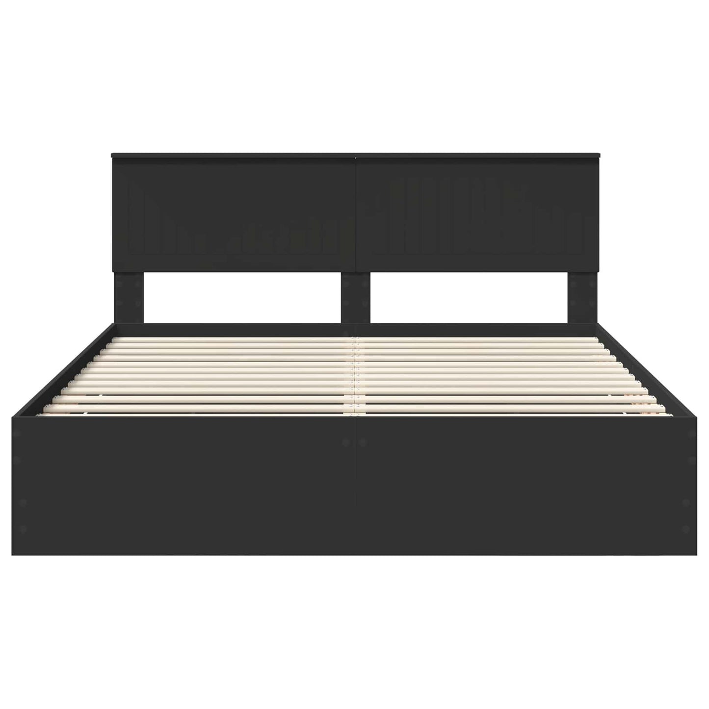 Bedframe met lade met opslag Zwart 160 x 200 cm Ingenieurshout is nu te koop bij PeponiXL, paradijselijk wonen!