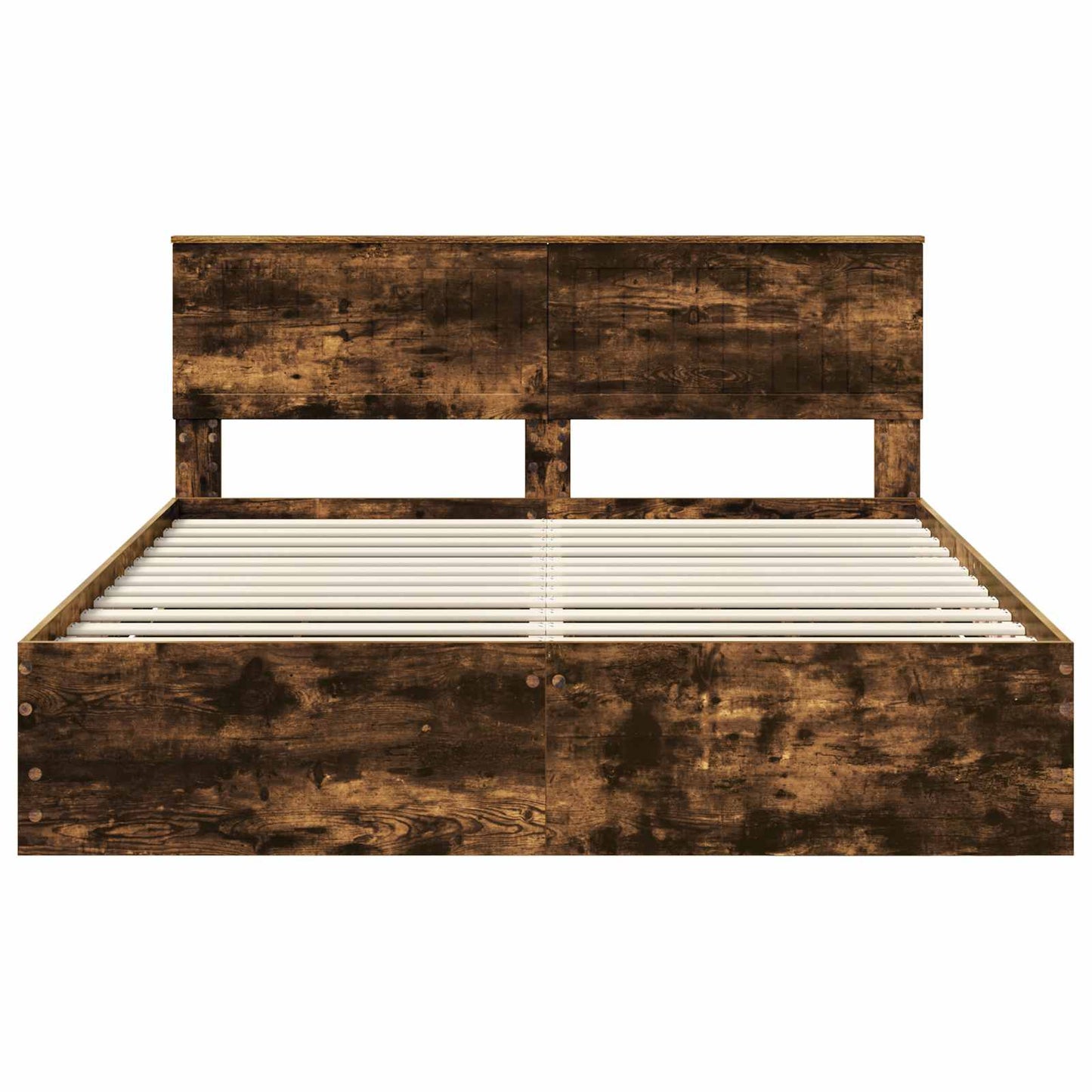 Bedframe met lade Gerookt eiken 160 x 200 cm Ingenieurshout is nu te koop bij PeponiXL, paradijselijk wonen!