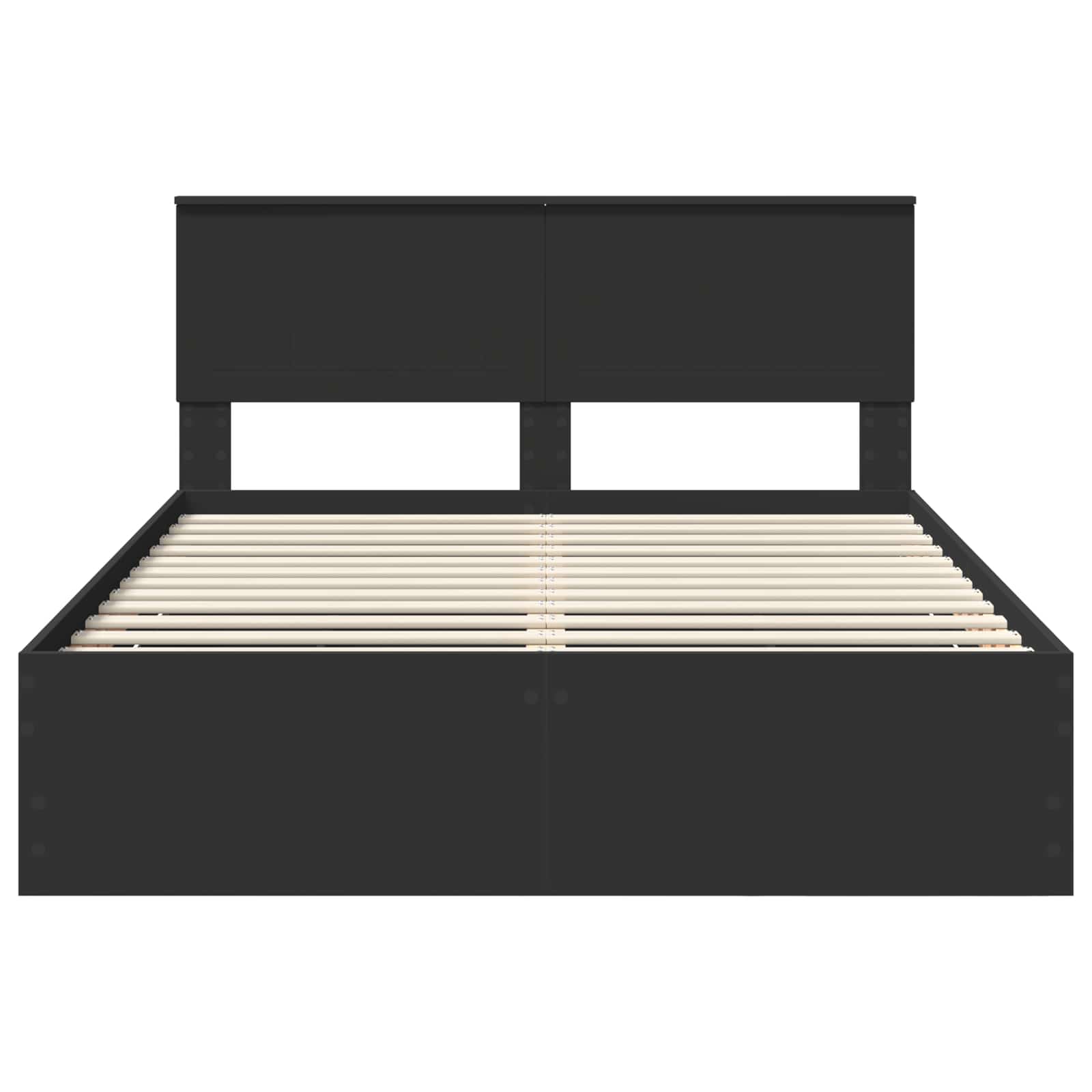 Bedframe met lade met opslag Zwart 140 x 200 cm Ingenieurshout is nu te koop bij PeponiXL, paradijselijk wonen!