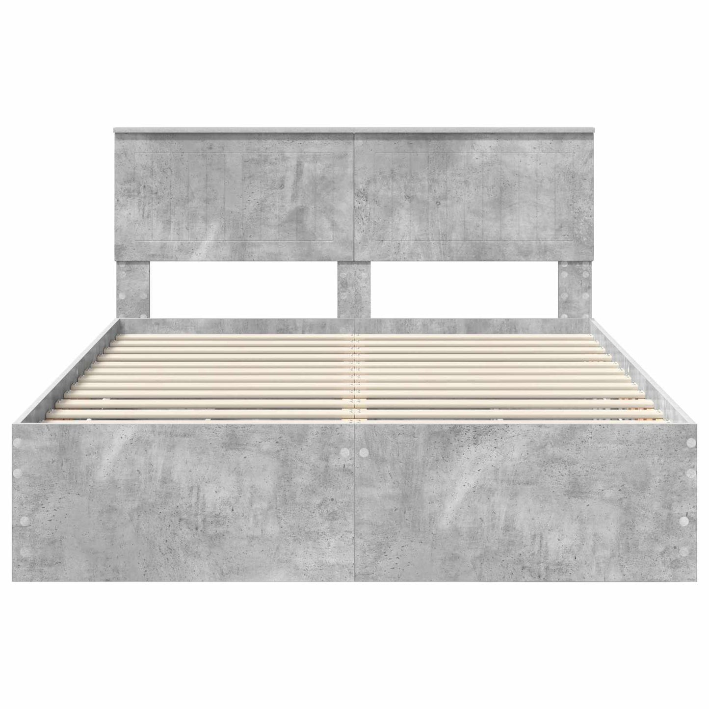 Bedframe met lade Beton Grijs 140 x 200 cm Ingenieurshout is nu te koop bij PeponiXL, paradijselijk wonen!